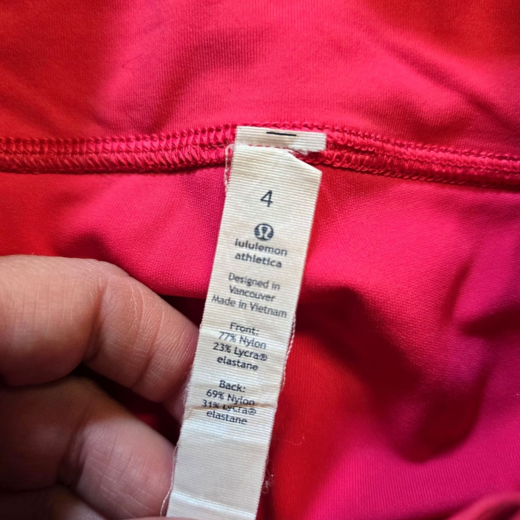 Lululemon Lululemon Leggings Womens Size 4 Pink Capri Pull On Athletic Skinny Cropped Activewear Size 27" / US 4 / IT 40 - 3 Thumbnail