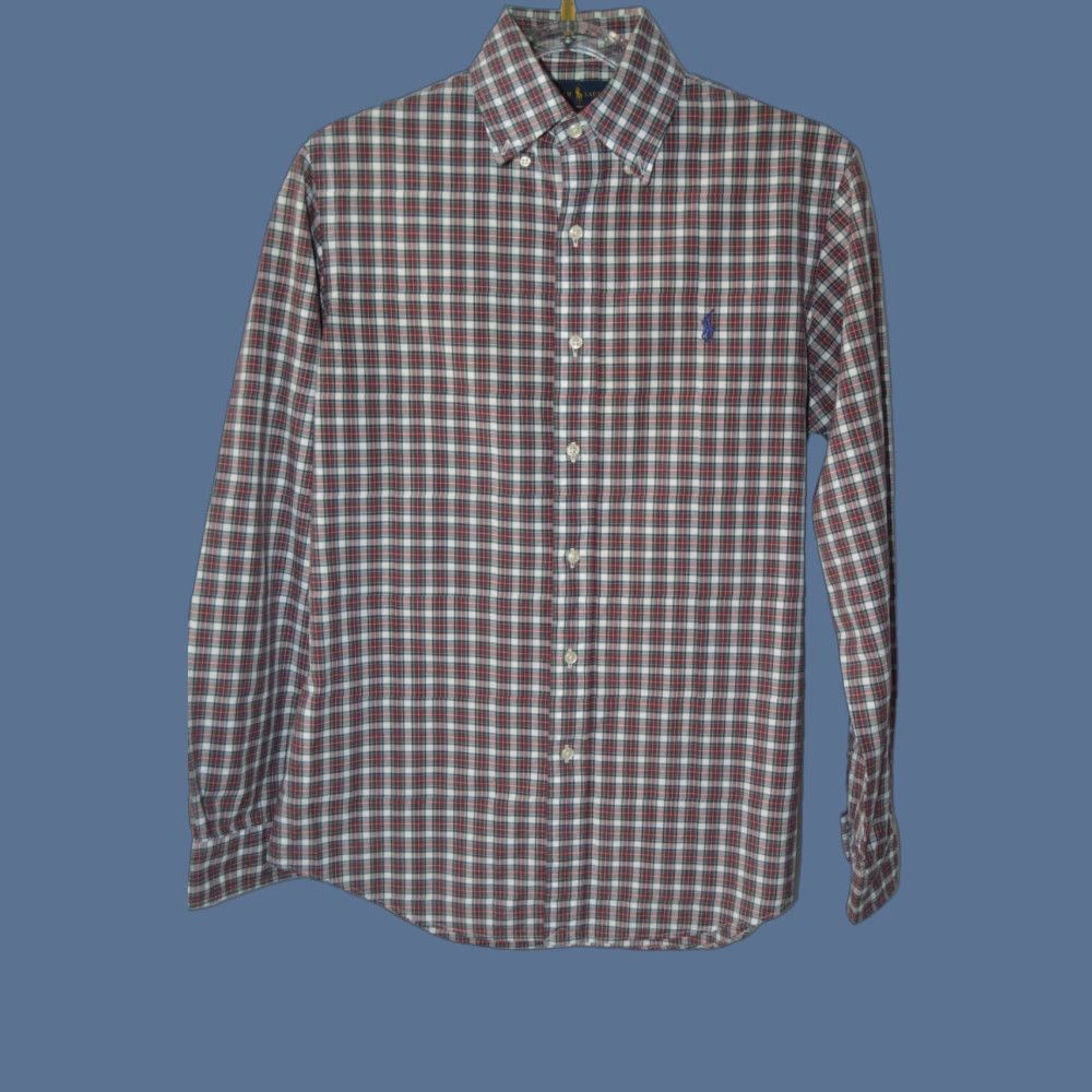 Polo Ralph Lauren Polo Ralph Lauren Polo Ralph Lauren men's L/S Custom Fit shirt Red Plaid Cotton M Shirt Size US M / EU 48-50 / 2 - 1 Thumbnail