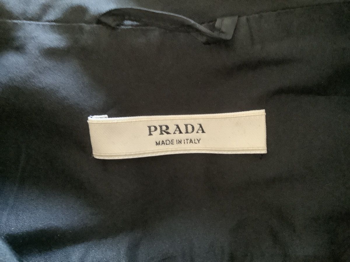 Prada Lightweight Prada Silk/Polyester Black Coat - Rare Vntage Size M / US 6-8 / IT 42-44 - 4 Thumbnail