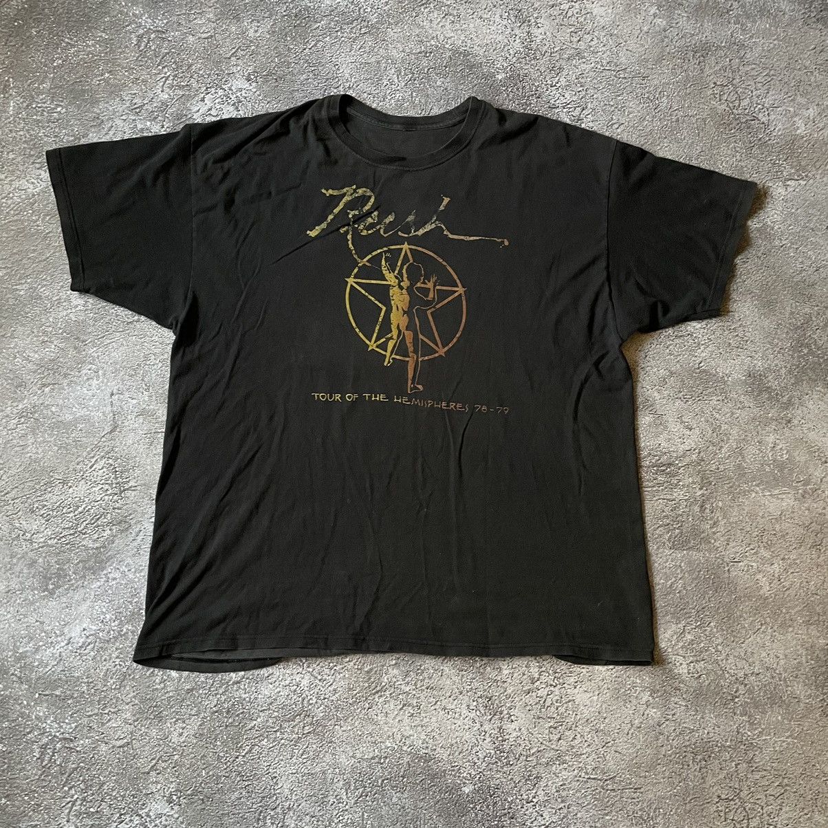 Vintage Vintage 90s Rush Graphic Tee Sun Faded Grunge Baggy Slim XXL Size US XXL / EU 58 / 5 - 3 Thumbnail