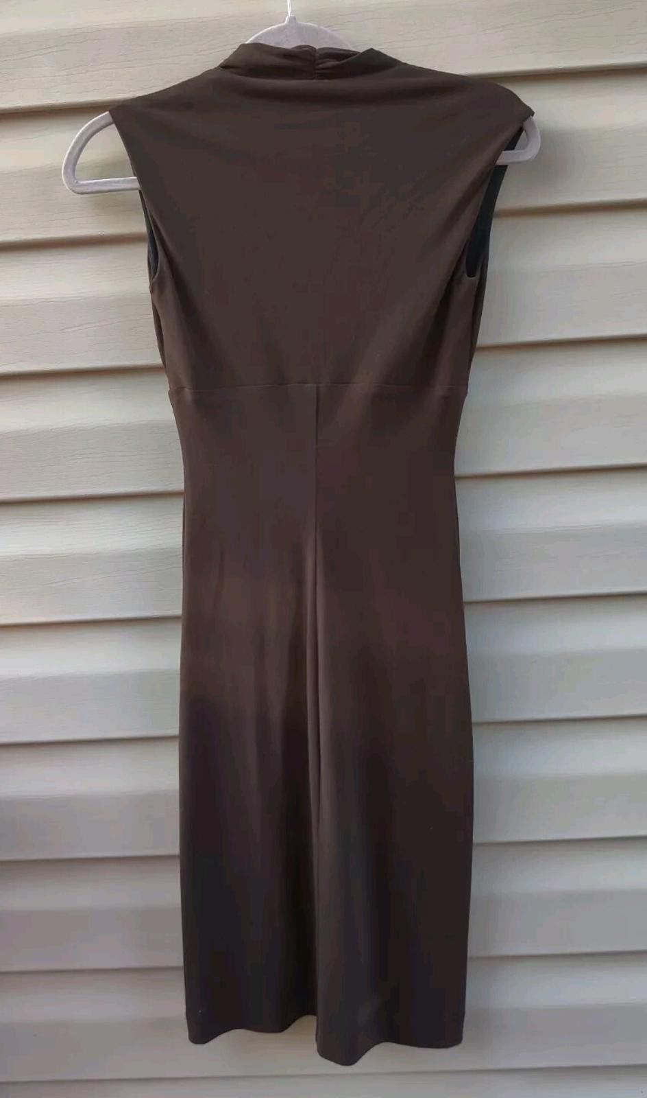 Other Arden B Womens Cinched Dress Brown Size XS Ruched Pencil St Size XS / US 0-2 / IT 36-38 - 4 Thumbnail