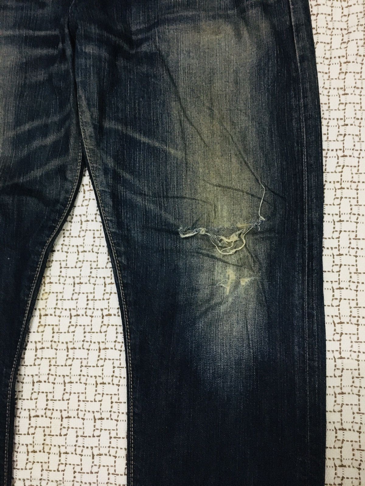 Edwin A06 Edwin Street Wear Distressed Jeans Size US 32 / EU 48 - 13 Thumbnail
