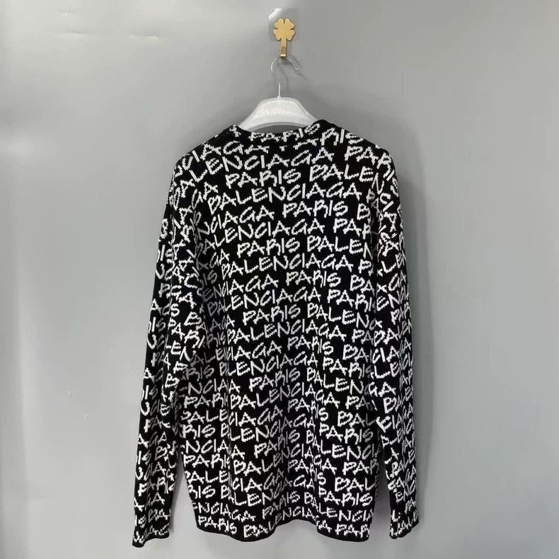 Balenciaga Balenciaga Cursive bullet screen sweater 2501-Nextarrow Size US S / EU 44-46 / 1 - 2 Thumbnail