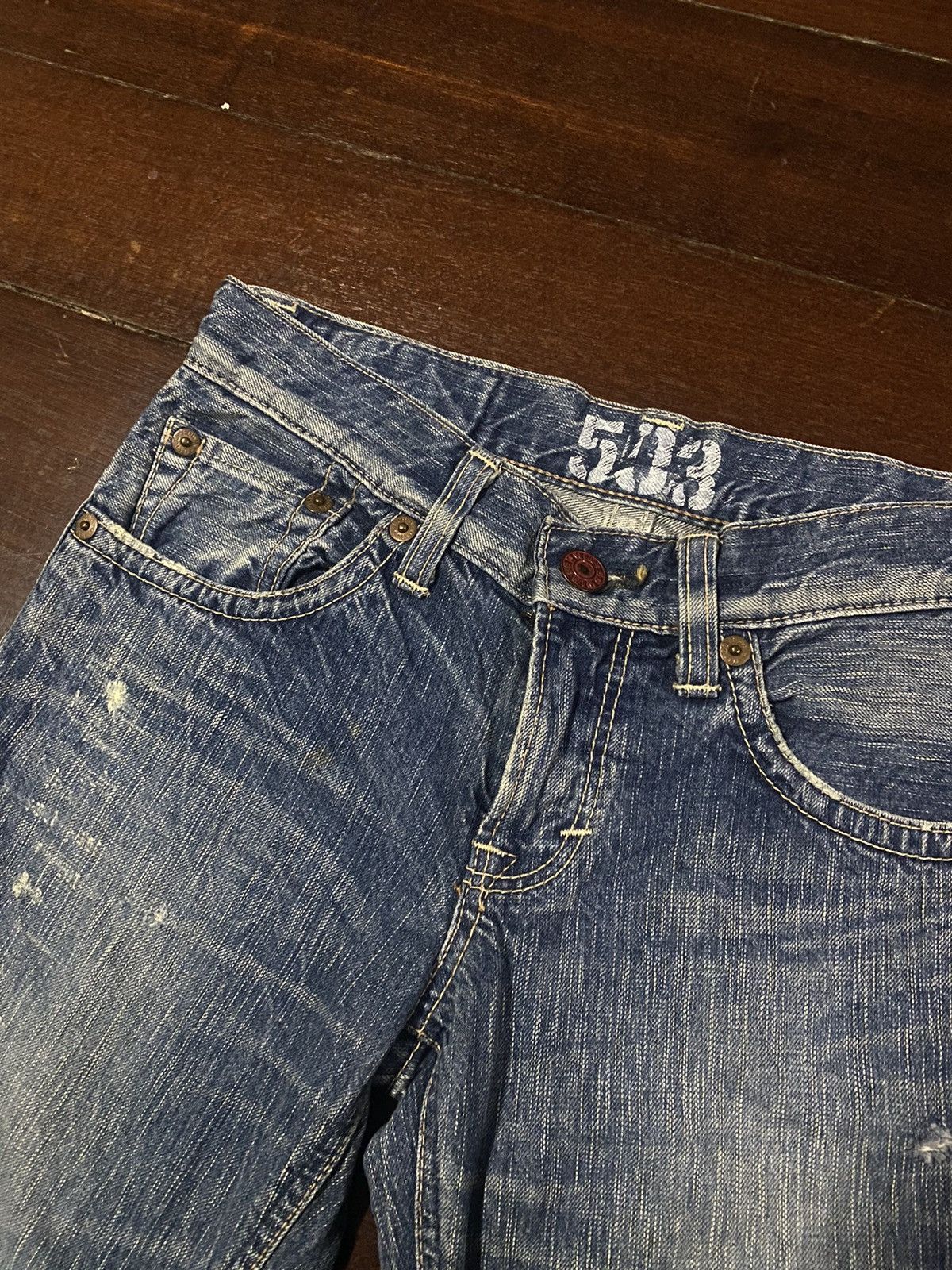 Edwin × If Six Was Nine × Japanese Brand FIRE 🔥 FLARE EDWIN 503 BLUE TRIP WIDE LEG BOOTCUT Size 32" / US 10 / IT 46 - 10 Thumbnail