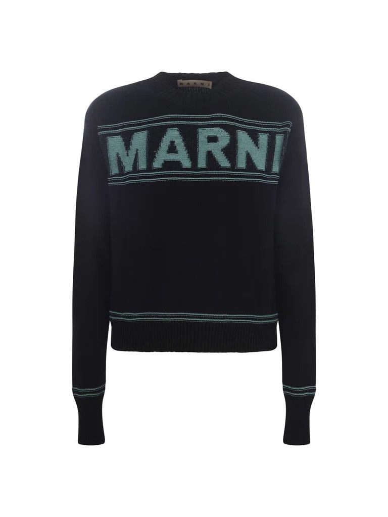 Marni o1srvl11e0624 Sweater in Blue Size US S / EU 44-46 / 1 - 1 Thumbnail
