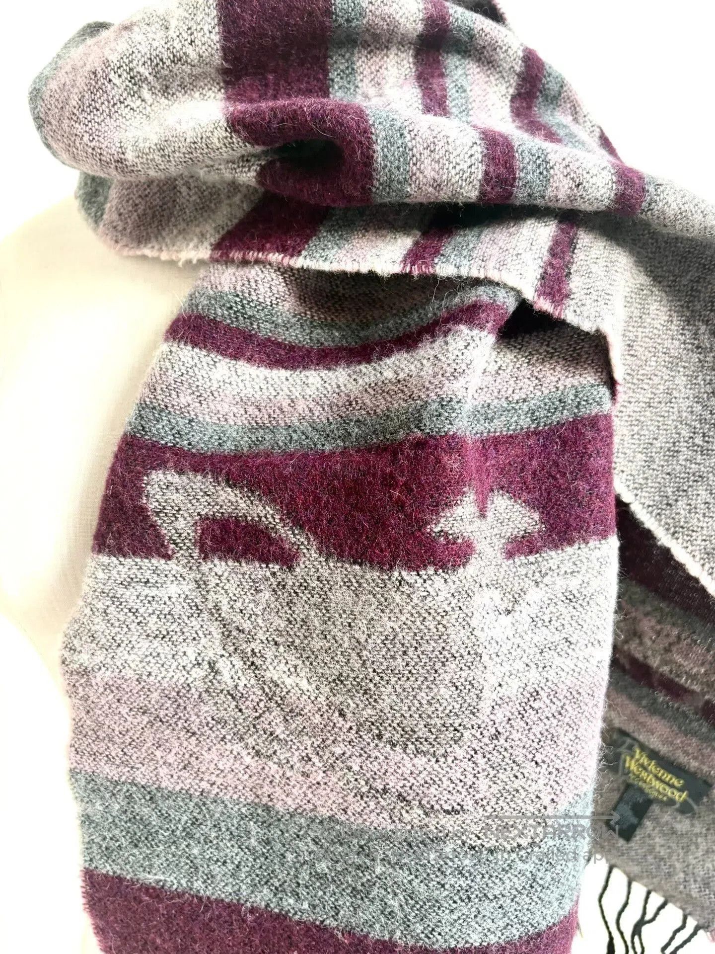 Vivienne Westwood vivienne westwood striped wool skull scarf. Size ONE SIZE - 2 Thumbnail