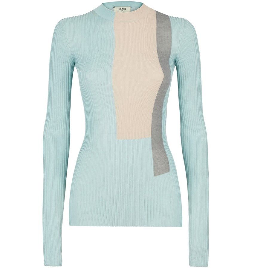 Fendi o1y0925 Crewneck Sweater in Multicolor Size S / US 4 / IT 40 - 1 Thumbnail