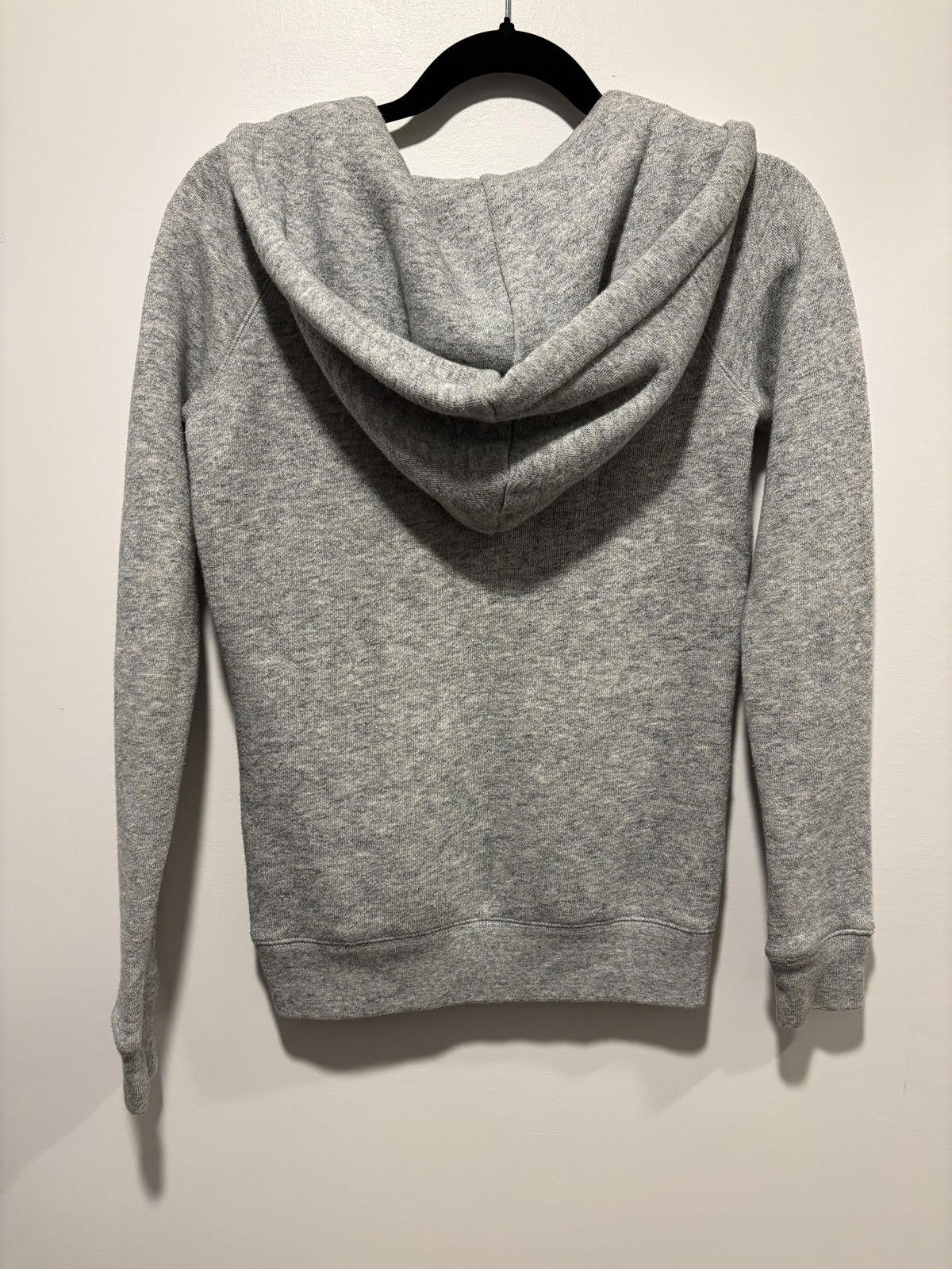 Jack Wills Jack Wills Gray Zip-Up Hoodie with Drawstring Hood Size S / US 4 / IT 40 - 4 Thumbnail