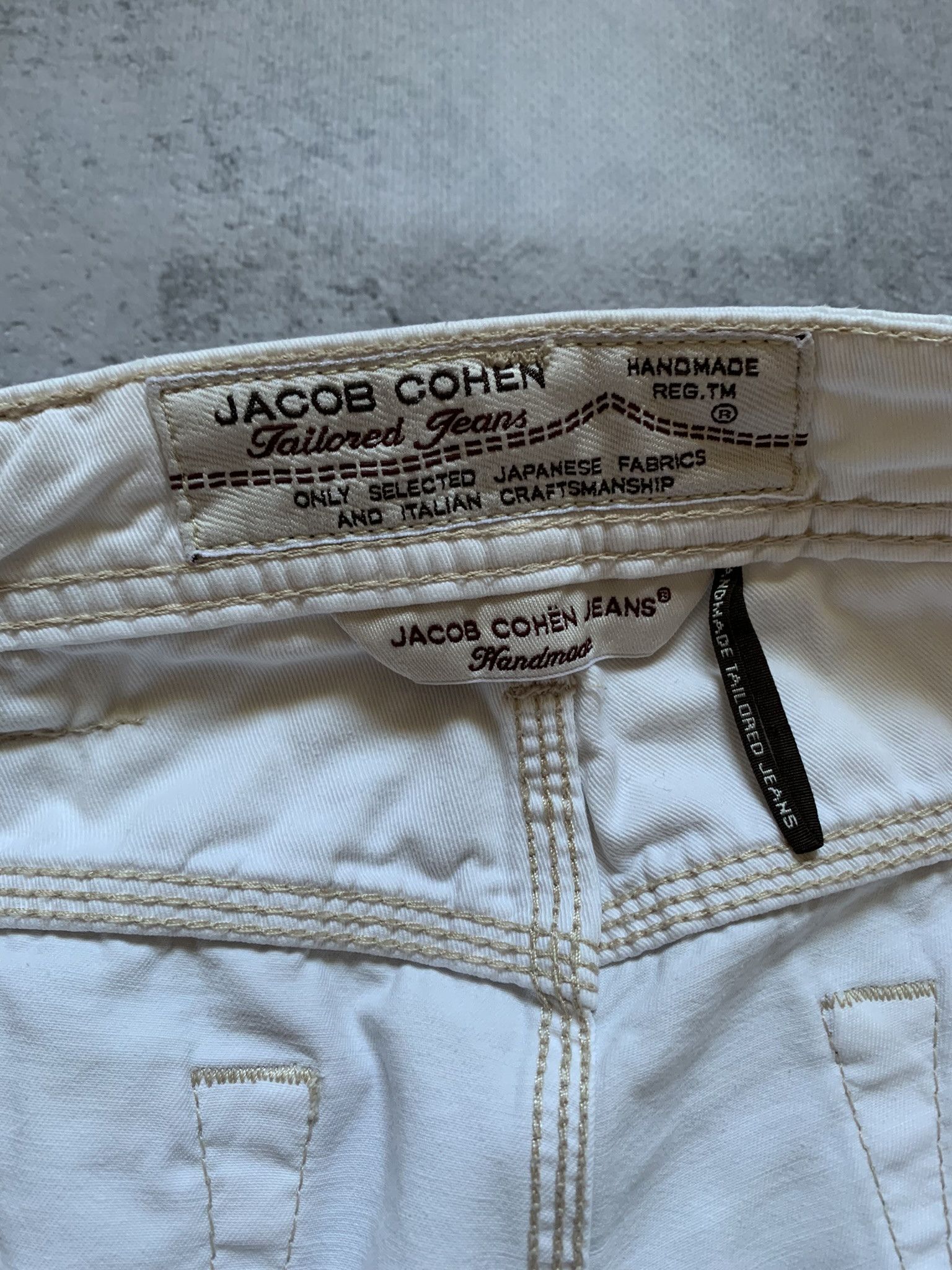 Jacob Cohen Jacob Cohen Pants Men's 35 White Cotton Jeans J688-LOVE Size US 35 - 12 Thumbnail