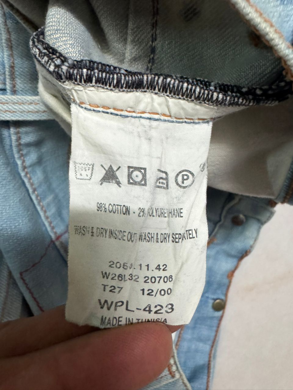 Levi's 💥Insane💥90s Levi’s Engineered Sick Bleach Single R Denim Size US 29 - 12 Thumbnail