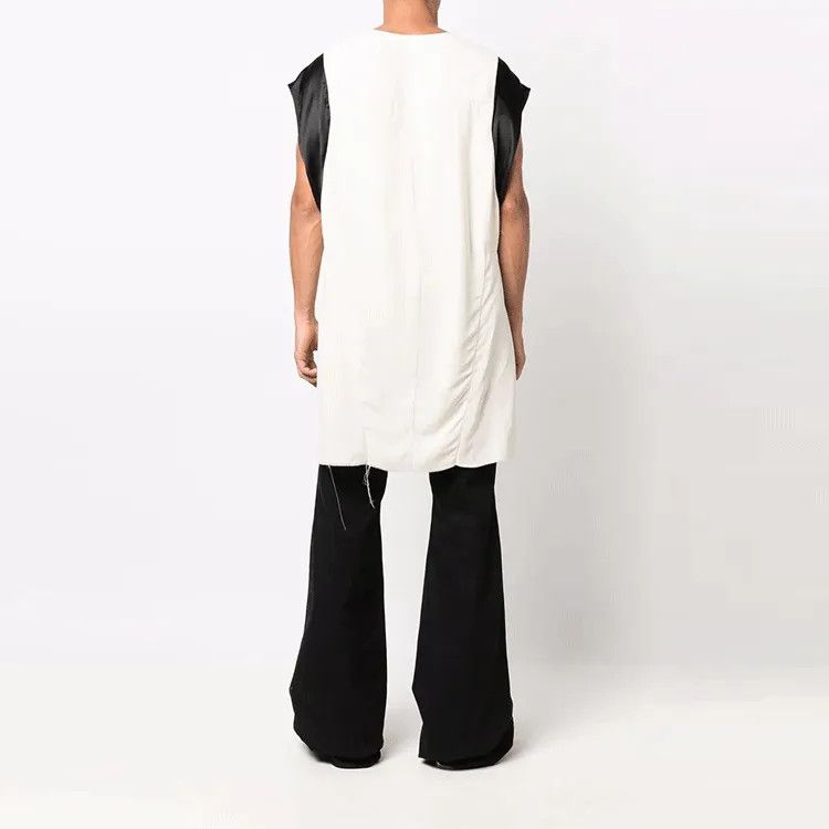 Rick Owens o1y0325 Tank Top Shirt in White/Black Size US M / EU 48-50 / 2 - 3 Thumbnail