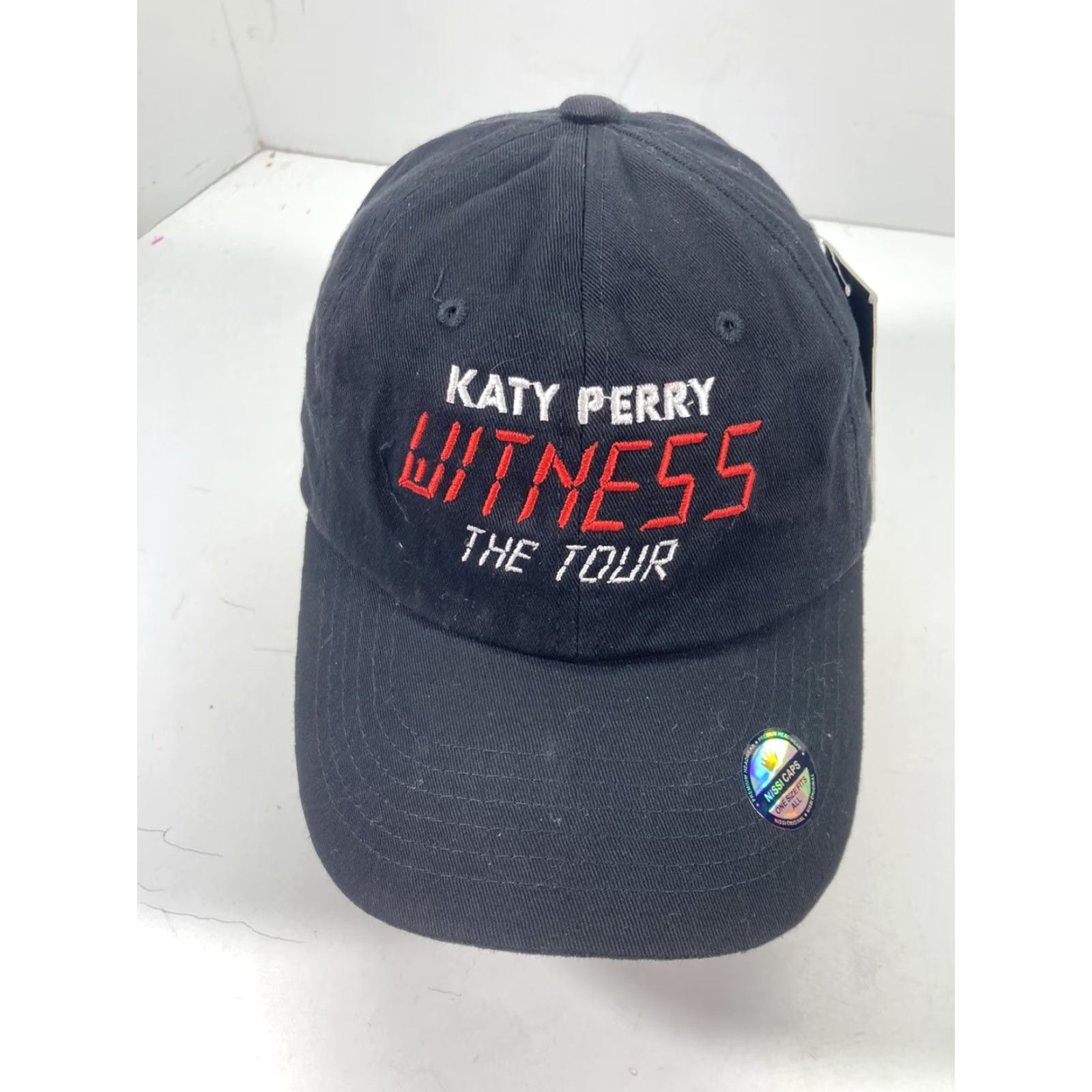 Sperry Katy Perry Witness The Tour 2017 Concert Hat Cap Black Adjustable Strapback NWT Baseball Cap Men One Size Nissin Caps Adjustable Black NWT Size ONE SIZE - 6 Thumbnail