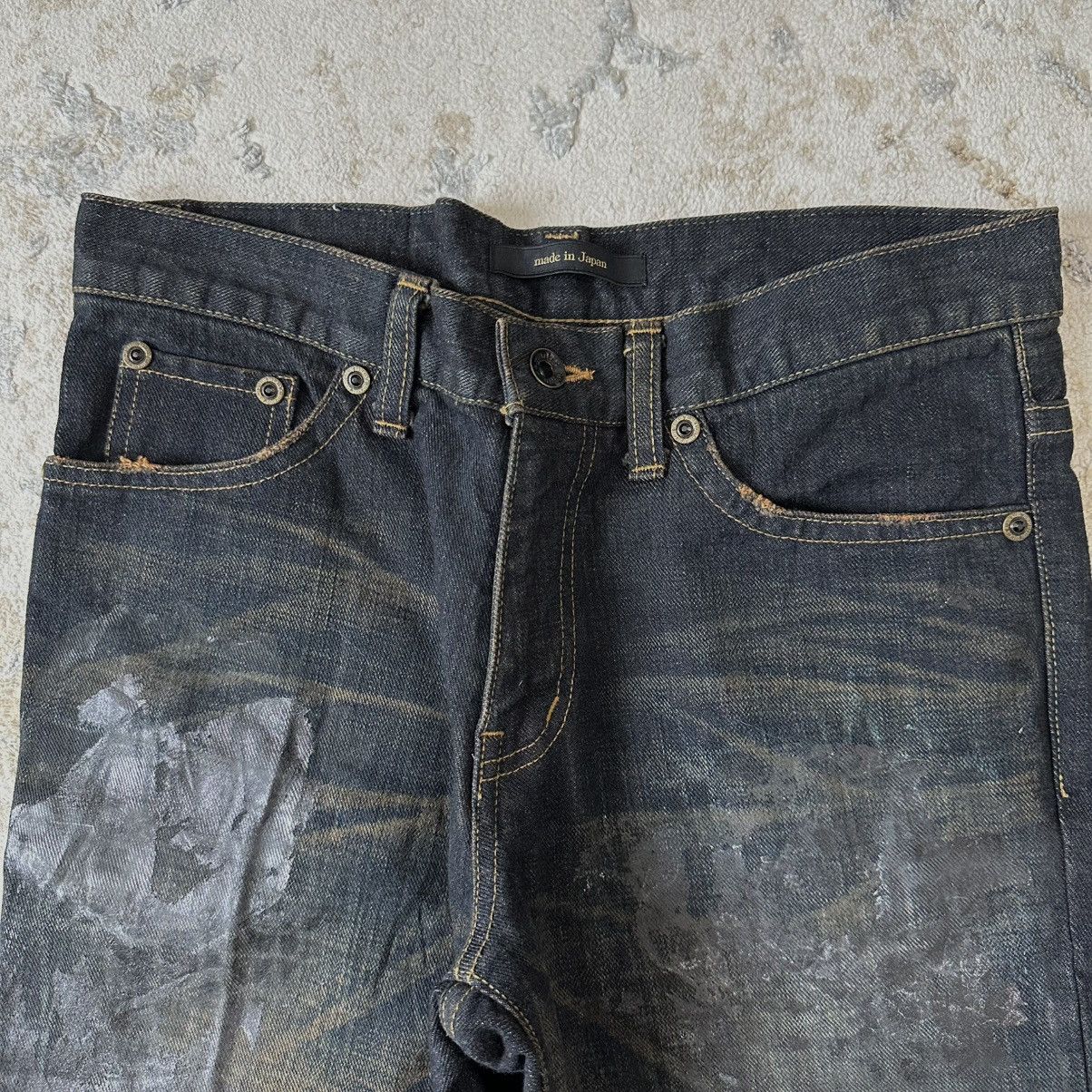 semanticdesign rare SEMANTIC DESIGN waxed snakeskin denim flare Size US 32 / EU 48 - 3 Thumbnail