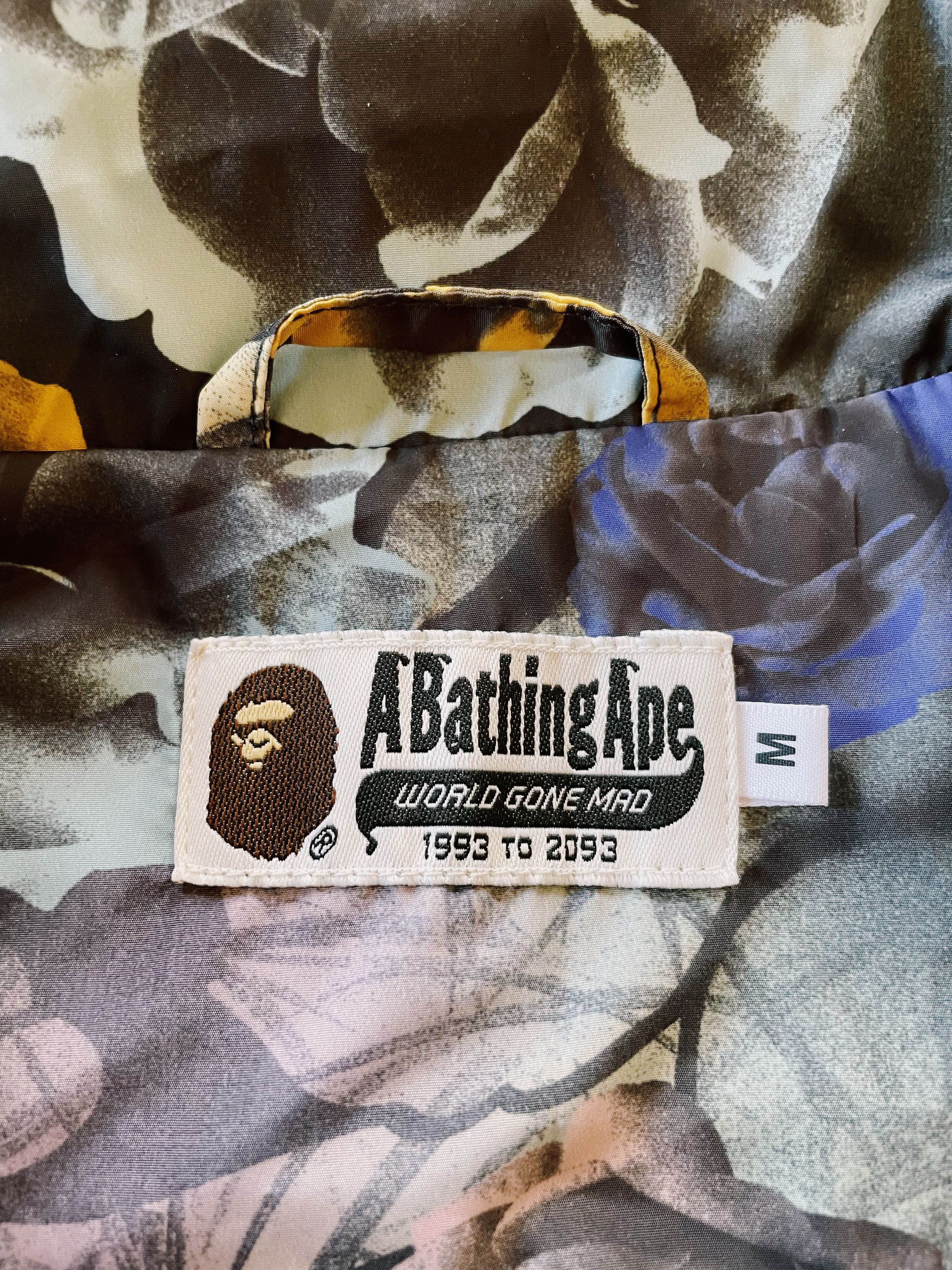 Bape Bape A Bathing Ape Floral Camo Coach Jacket Size US M / EU 48-50 / 2 - 3 Thumbnail