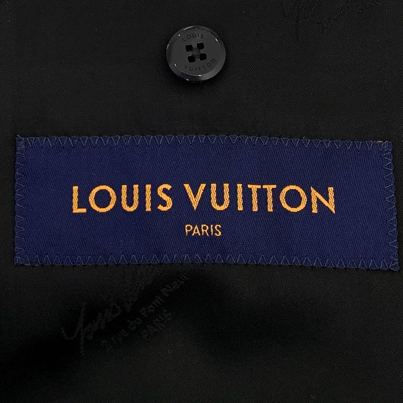 Louis Vuitton Louis Vuitton Black print dark print full sheepwool lapel Size US XL / EU 56 / 4 - 5 Thumbnail