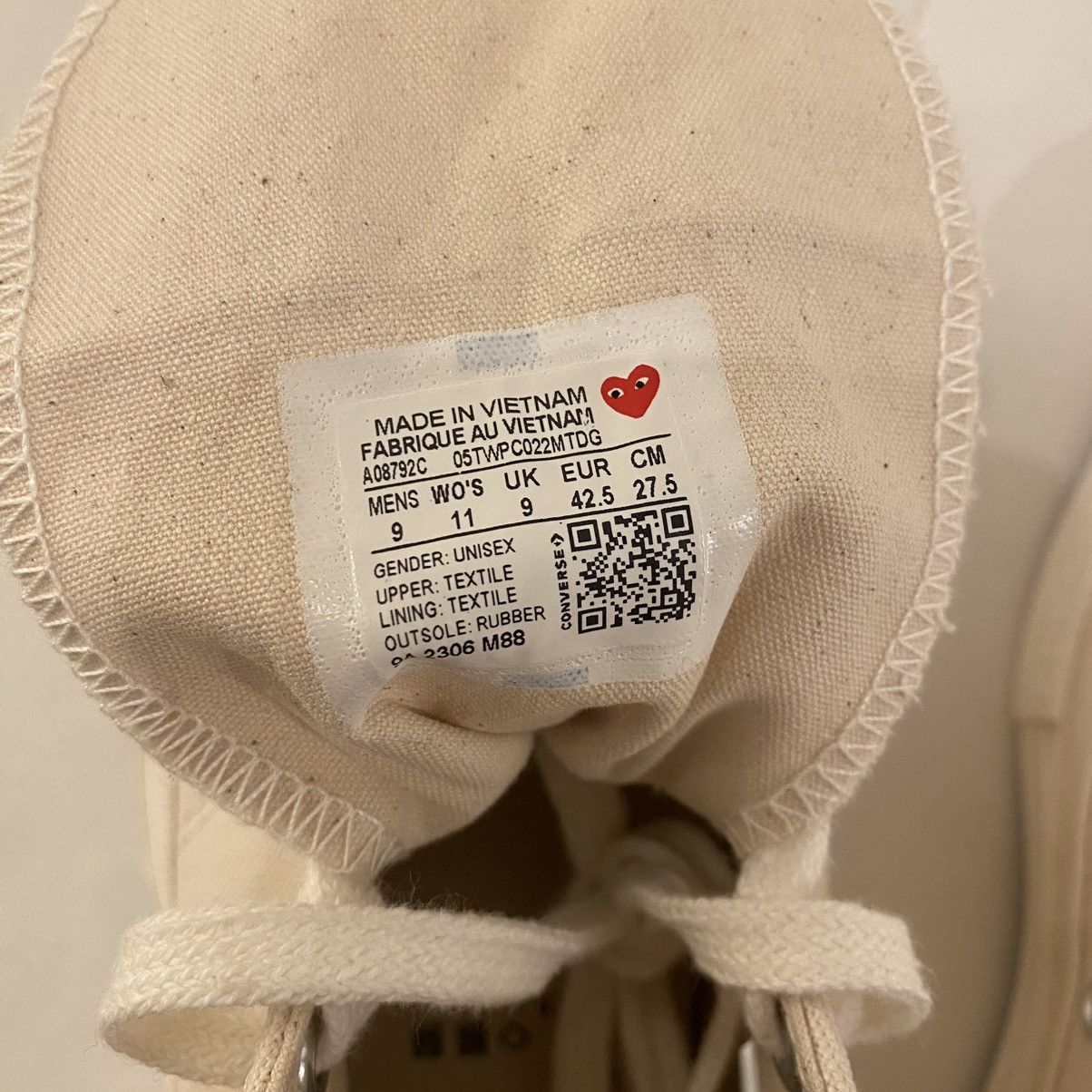 Comme des Garcons PLAY × Converse CDG heart shoe Size US 9 / EU 42 - 5 Thumbnail