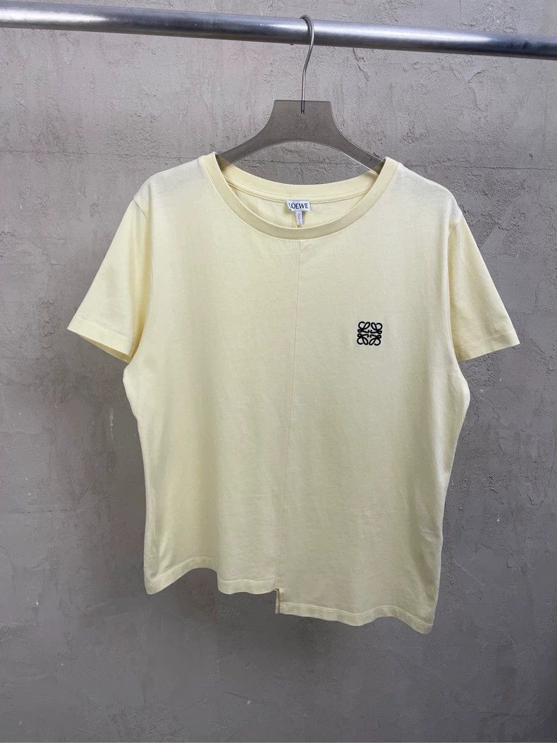 Loewe loewe Yellow-on-black embroidered small logo irregular hem Size US L / EU 52-54 / 3 - 1 Thumbnail