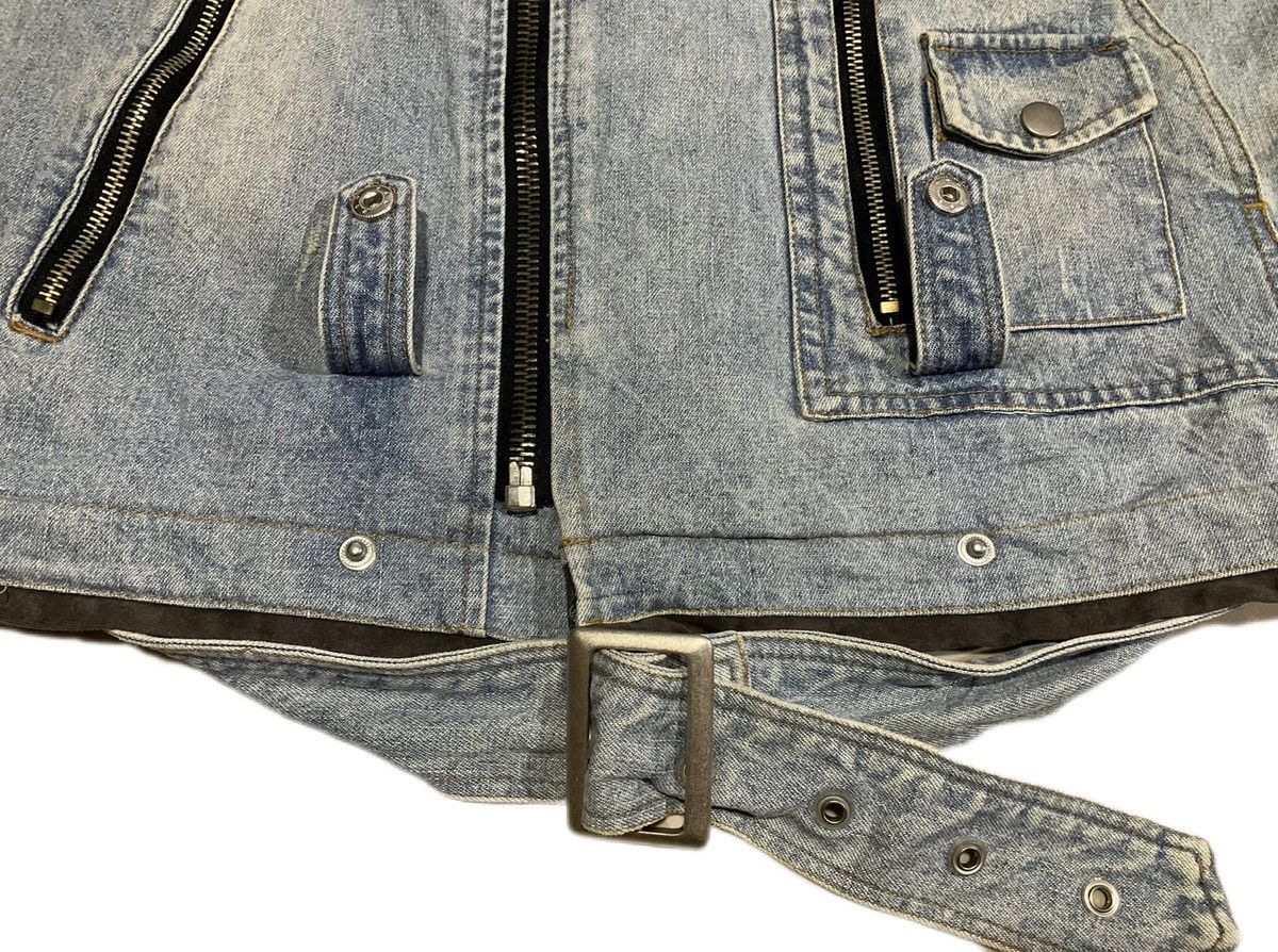 Hysteric Glamour × Japanese Brand × Seditionaries 🔥Sick Y2K In The Attic Punk Denim Vest Zipper Distressed Size US M / EU 48-50 / 2 - 6 Thumbnail