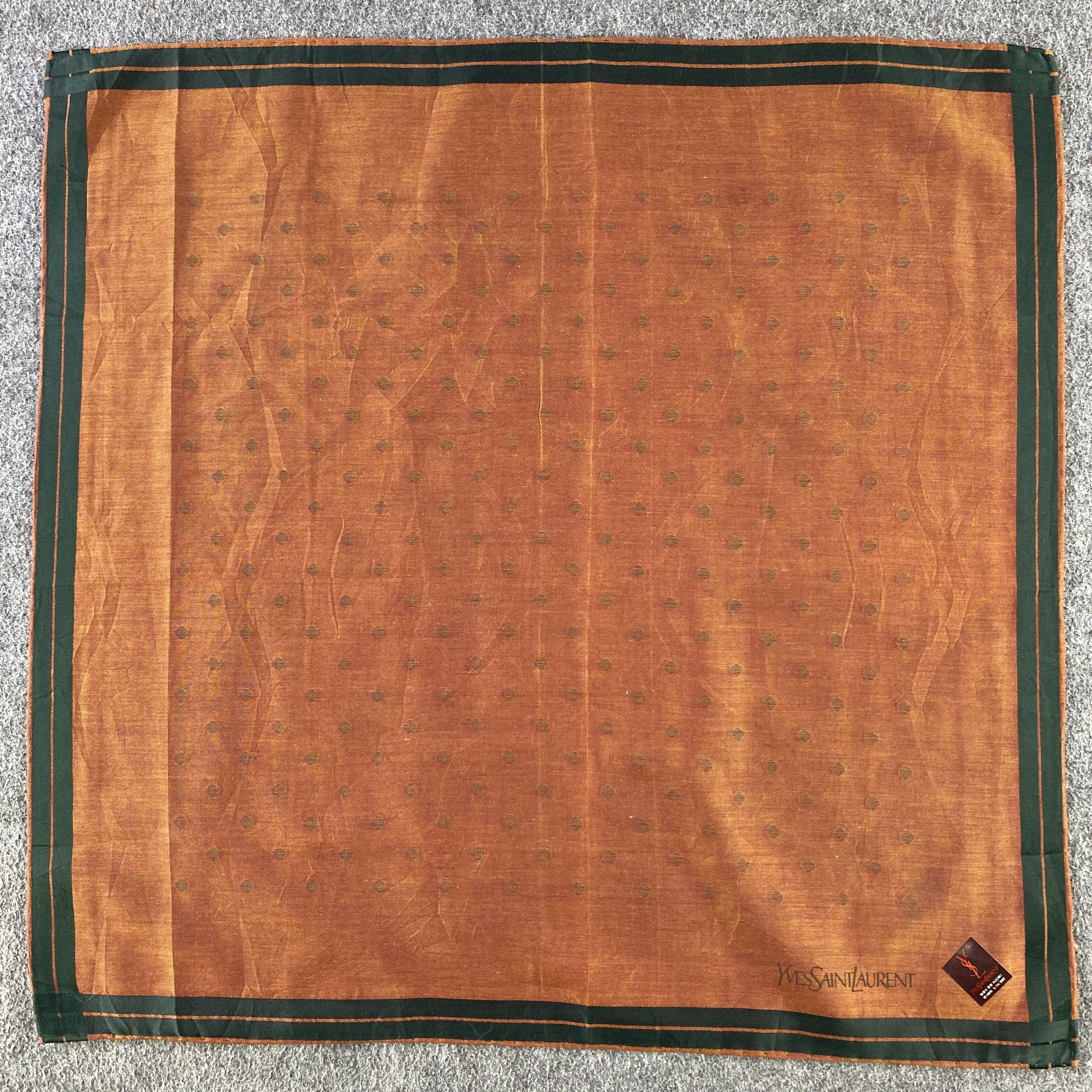 Vintage × Yves Saint Laurent Yves Saint Laurent Handkerchief/Neckerchief/Bandana HC710 Size ONE SIZE - 1 Thumbnail