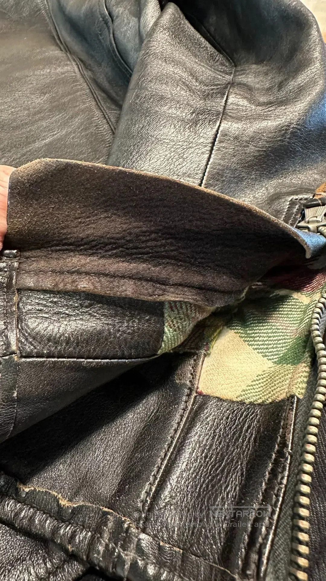 Freewheelers rare black leather biker jacket with buttons. Size US M / EU 48-50 / 2 - 7 Thumbnail