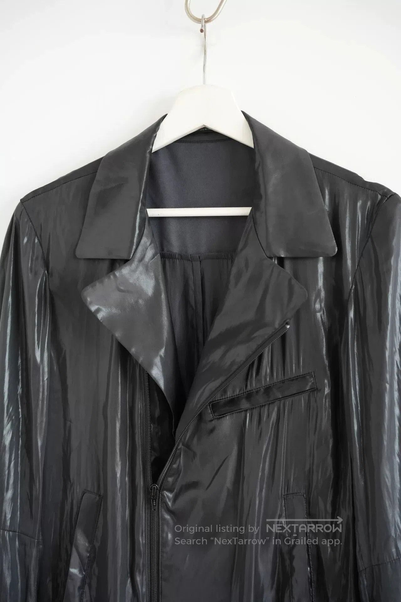 Yohji Yamamoto Yohji Yamamoto Black Lightweight Moto Coat. Size US S / EU 44-46 / 1 - 4 Thumbnail