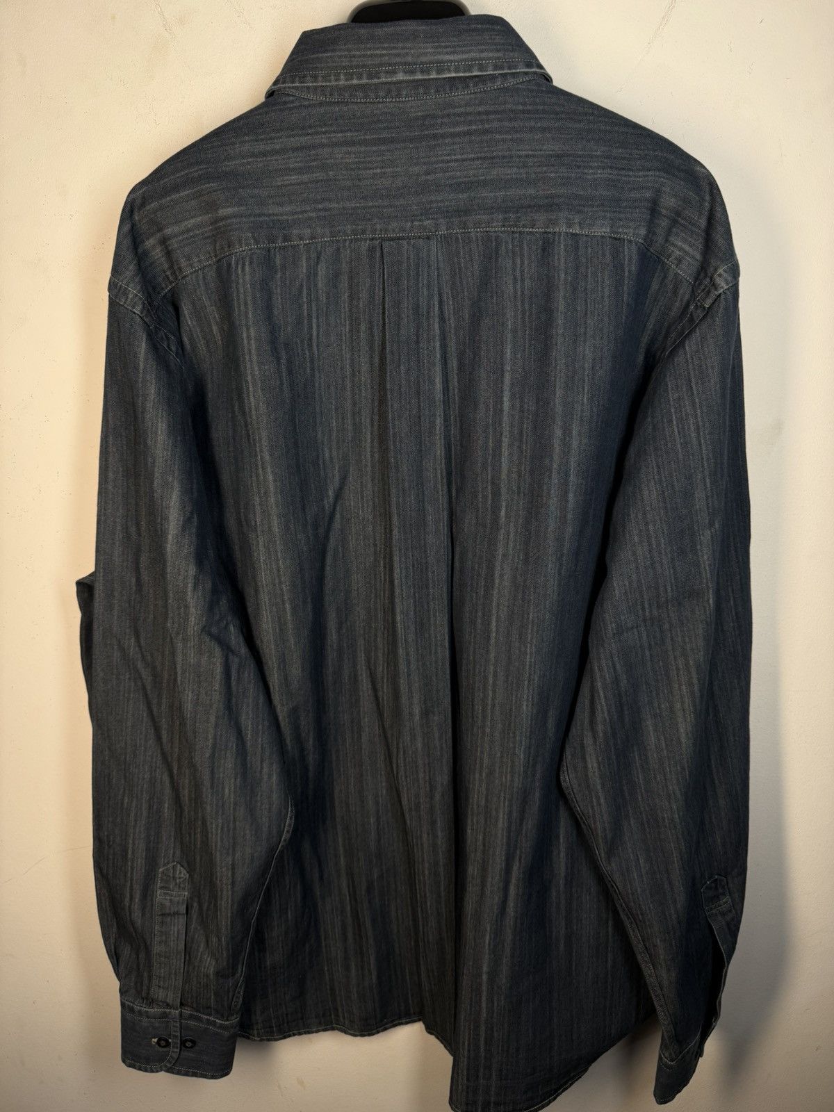 Yves Saint Laurent 🇮🇹 YSL Denim Shirt Rive Gauche Overshirt Button Up Collar Size US XL / EU 56 / 4 - 8 Thumbnail