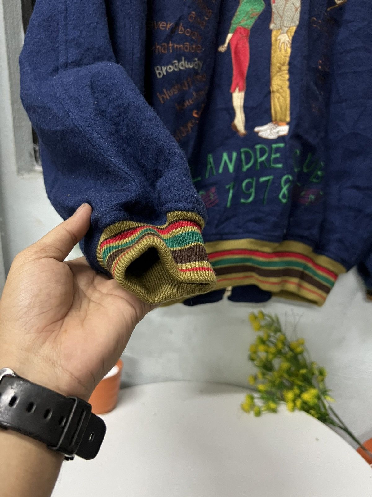 Japanese Brand × Vintage VINTAGE FLANDRE CLUB 1978 VARSITY JACKET Size US M / EU 48-50 / 2 - 5 Thumbnail