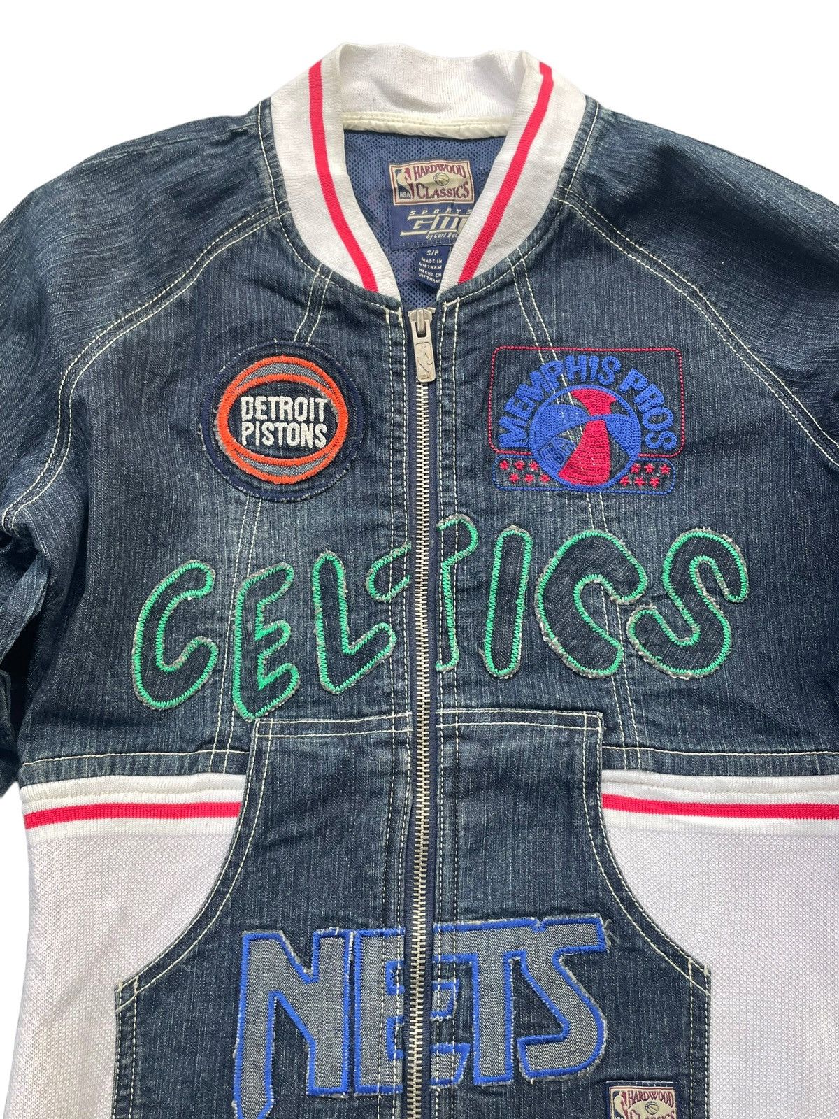NBA Hardwood Classics NBA Denim Jacket Size S / US 4 / IT 40 - 5 Thumbnail