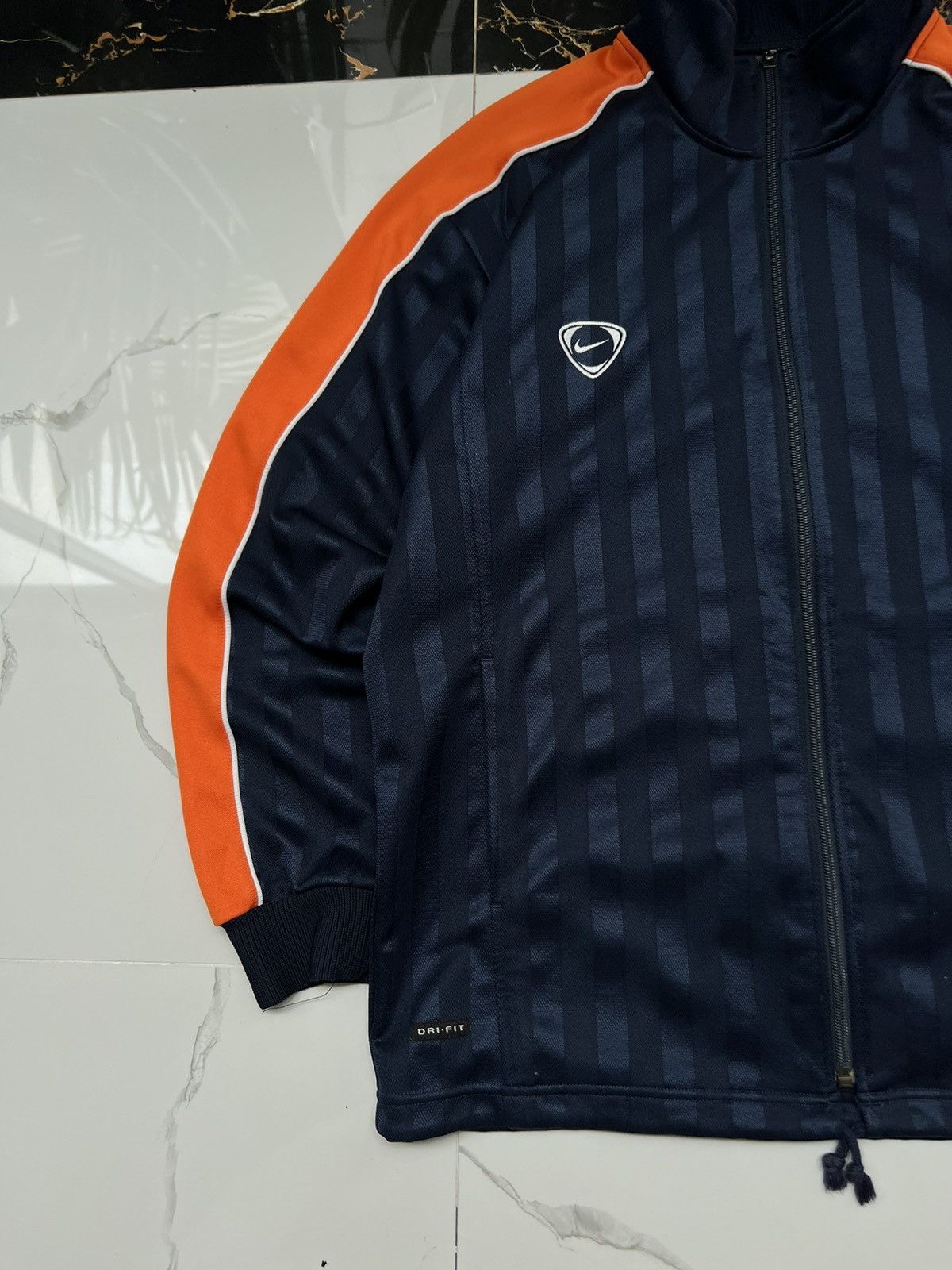 Nike × Vintage 90’s NIKE TEAM DRI FIT DOUBLE SWOOSH Y2K TRACK JACKET Size US L / EU 52-54 / 3 - 2 Thumbnail