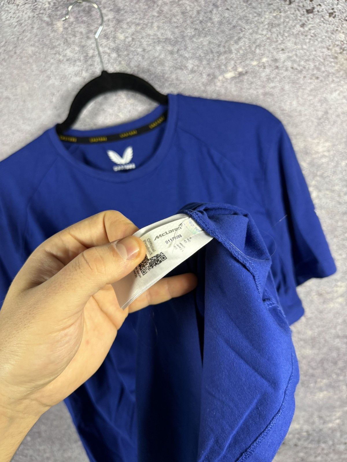 Castore × Formula 1 × Malcolm McLaren McLaren Formula 1 Team Racing T Shirt Blue Men’s XLarge Size US XL / EU 56 / 4 - 10 Thumbnail