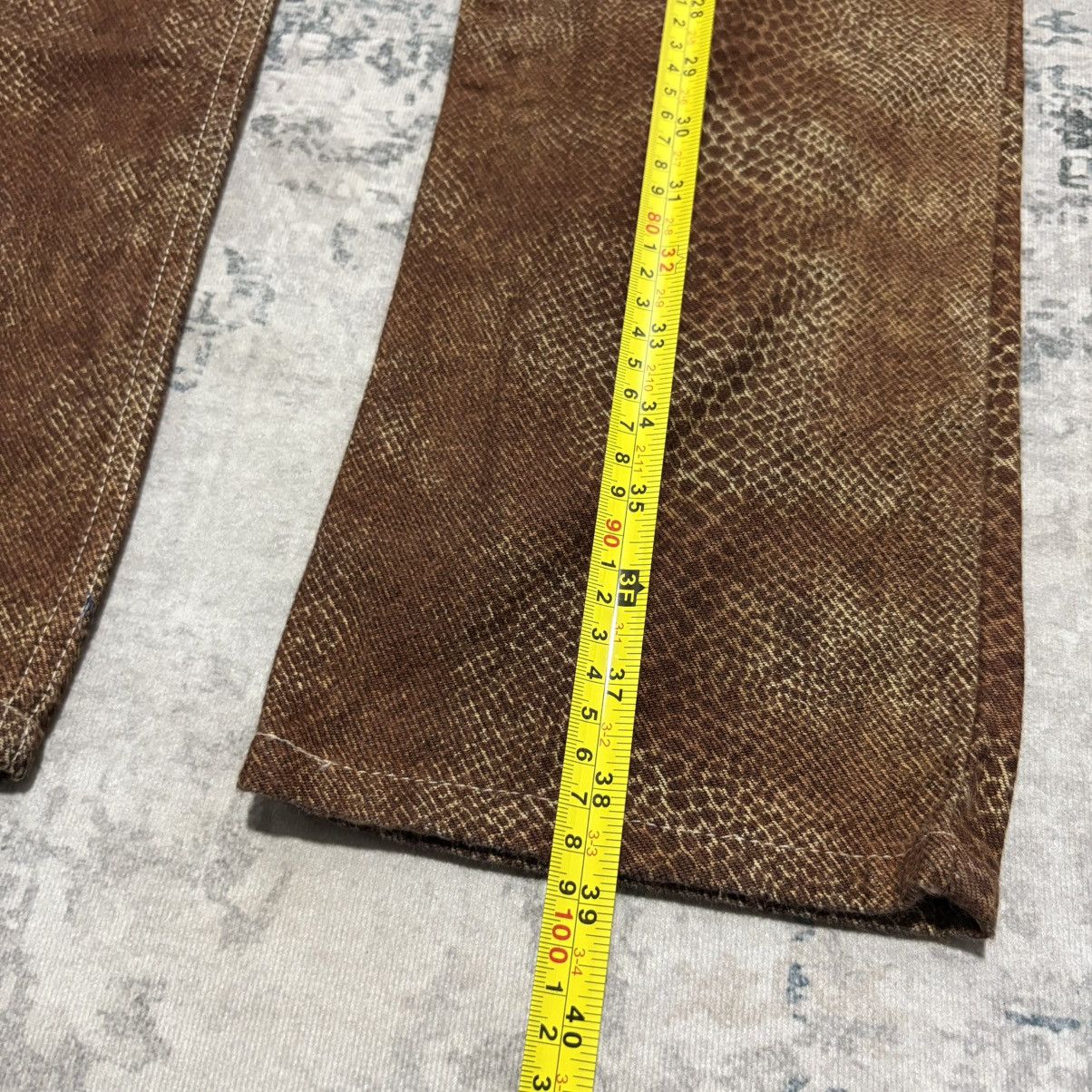Todd Oldham Rare! Todd Oldham snakeskin printed jeans Size 29" - 6 Thumbnail