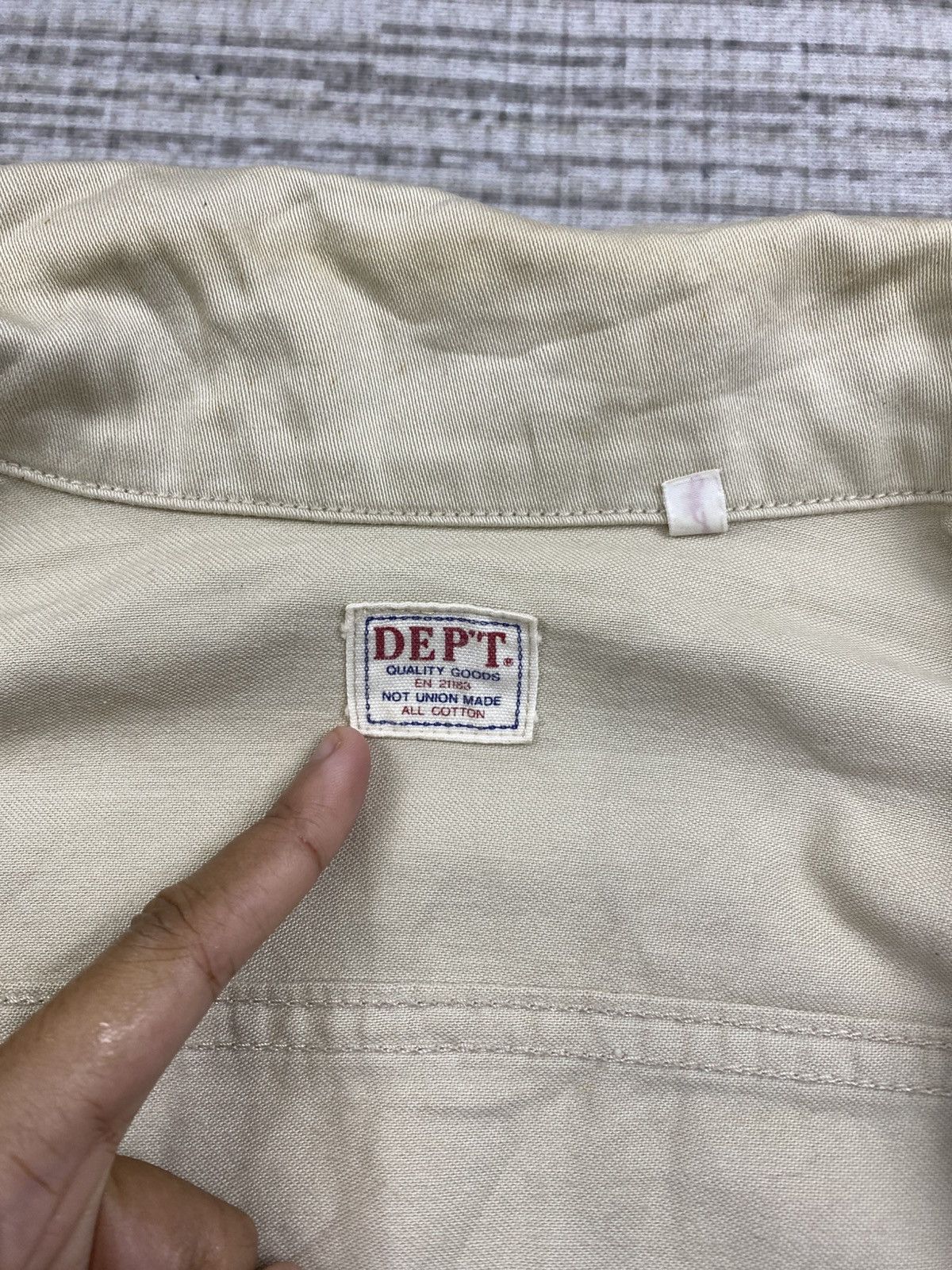 Japanese Brand × Vintage Vintage DEPT Japan Union Made Trucker Cotton Jacket Size US M / EU 48-50 / 2 - 8 Thumbnail
