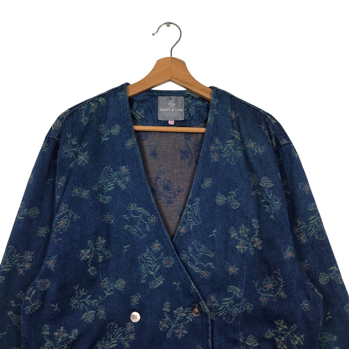 Japanese Brand 📌Vintage Indigo Denim Jacket Simple Life Size US M / EU 48-50 / 2 - 4 Thumbnail
