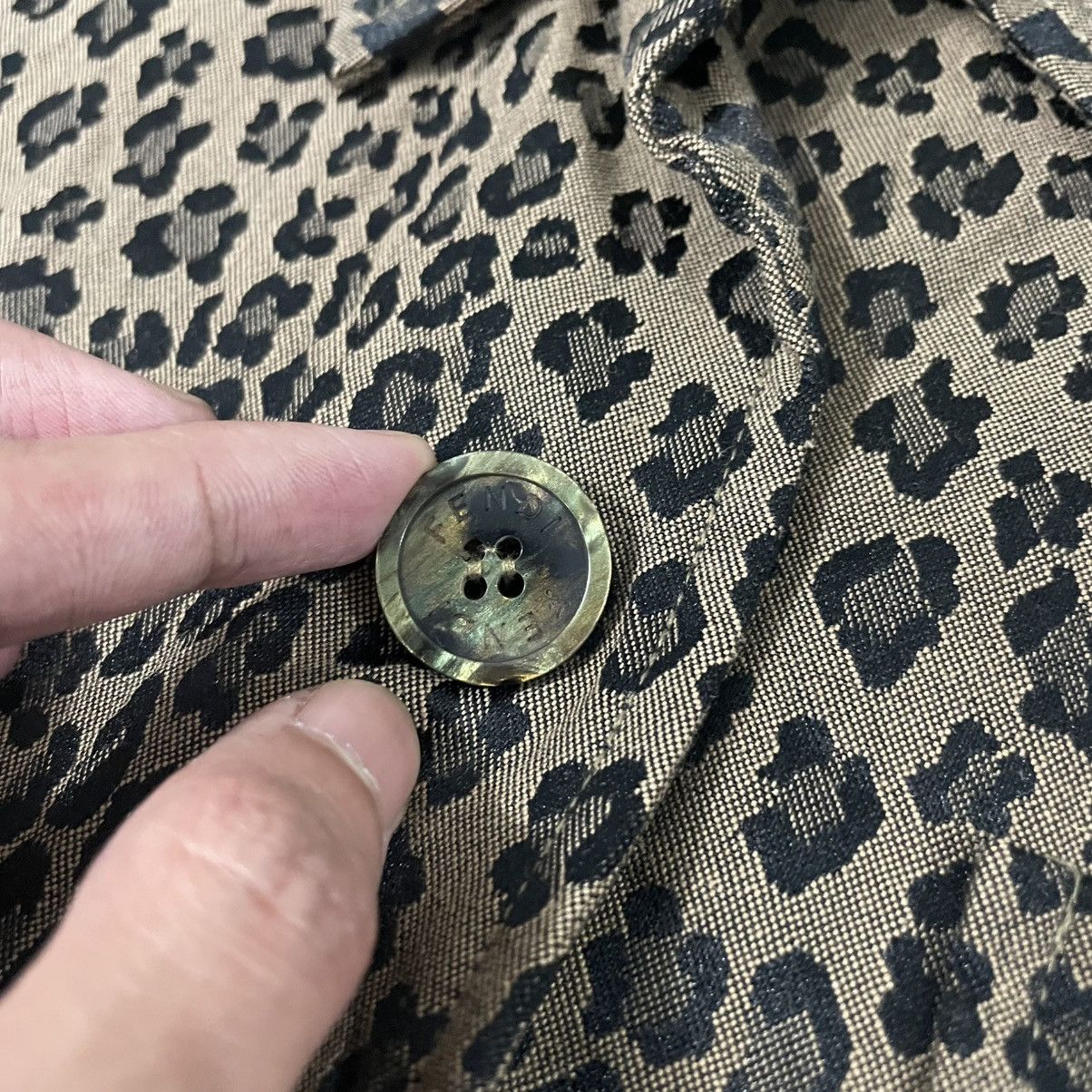 Fendi Vintage Fendi Leopard Monogram Jacket Size US M / EU 48-50 / 2 - 6 Thumbnail