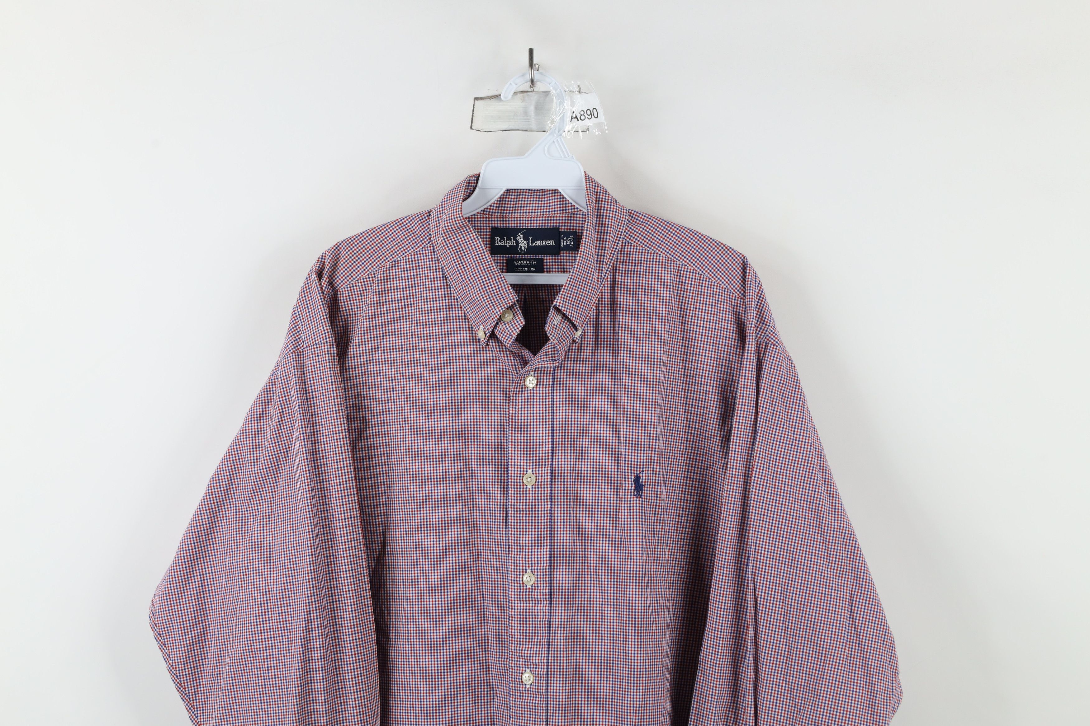 Polo Ralph Lauren Vintage 90s Ralph Lauren Yarmouth Collared Button Down Shirt Size US M / EU 48-50 / 2 - 2 Thumbnail