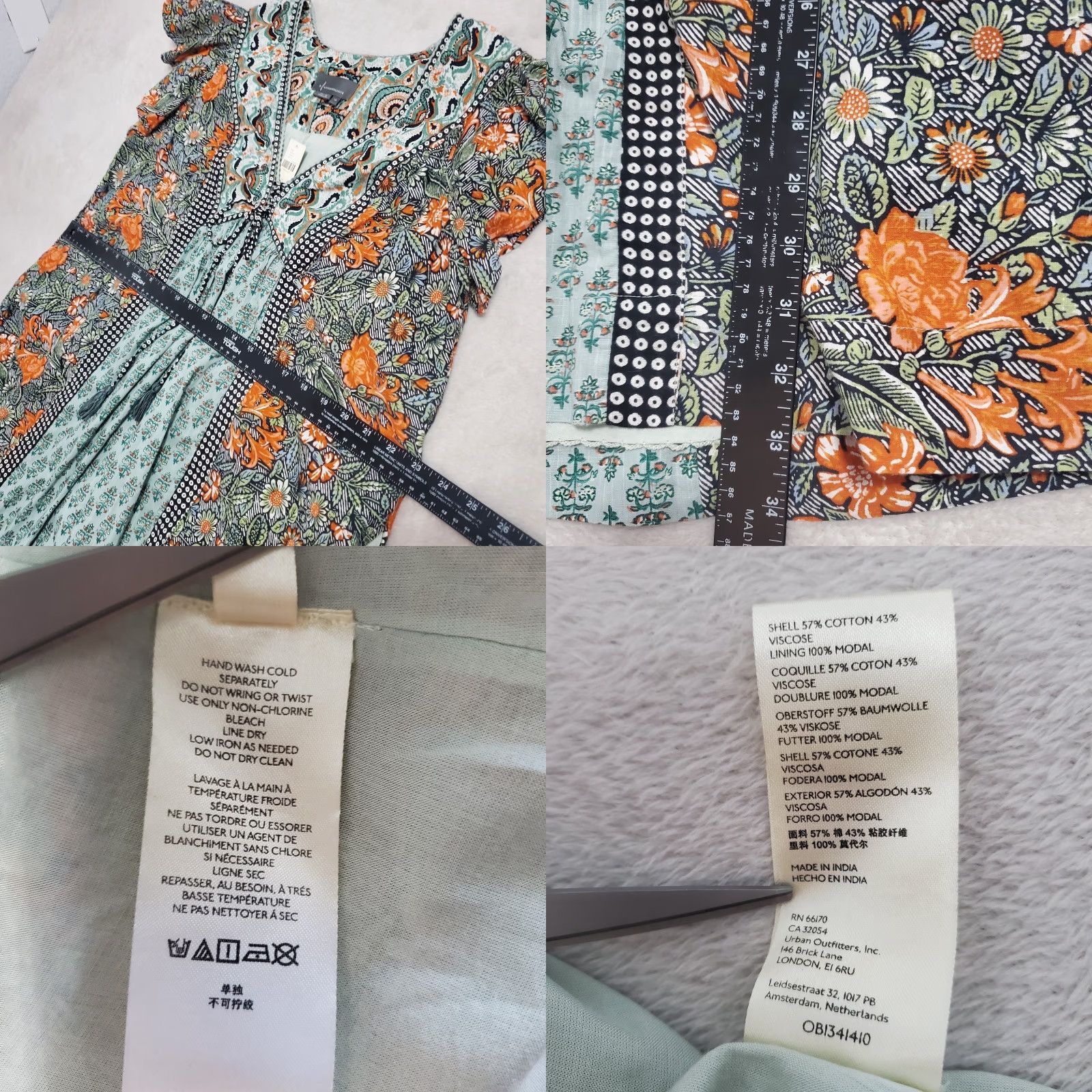 Anthropologie Anthropologie Dress Women Petite L Multicolor Floral Boho Pockets Astrid Tunic Size L / US 10 / IT 46 - 10 Thumbnail