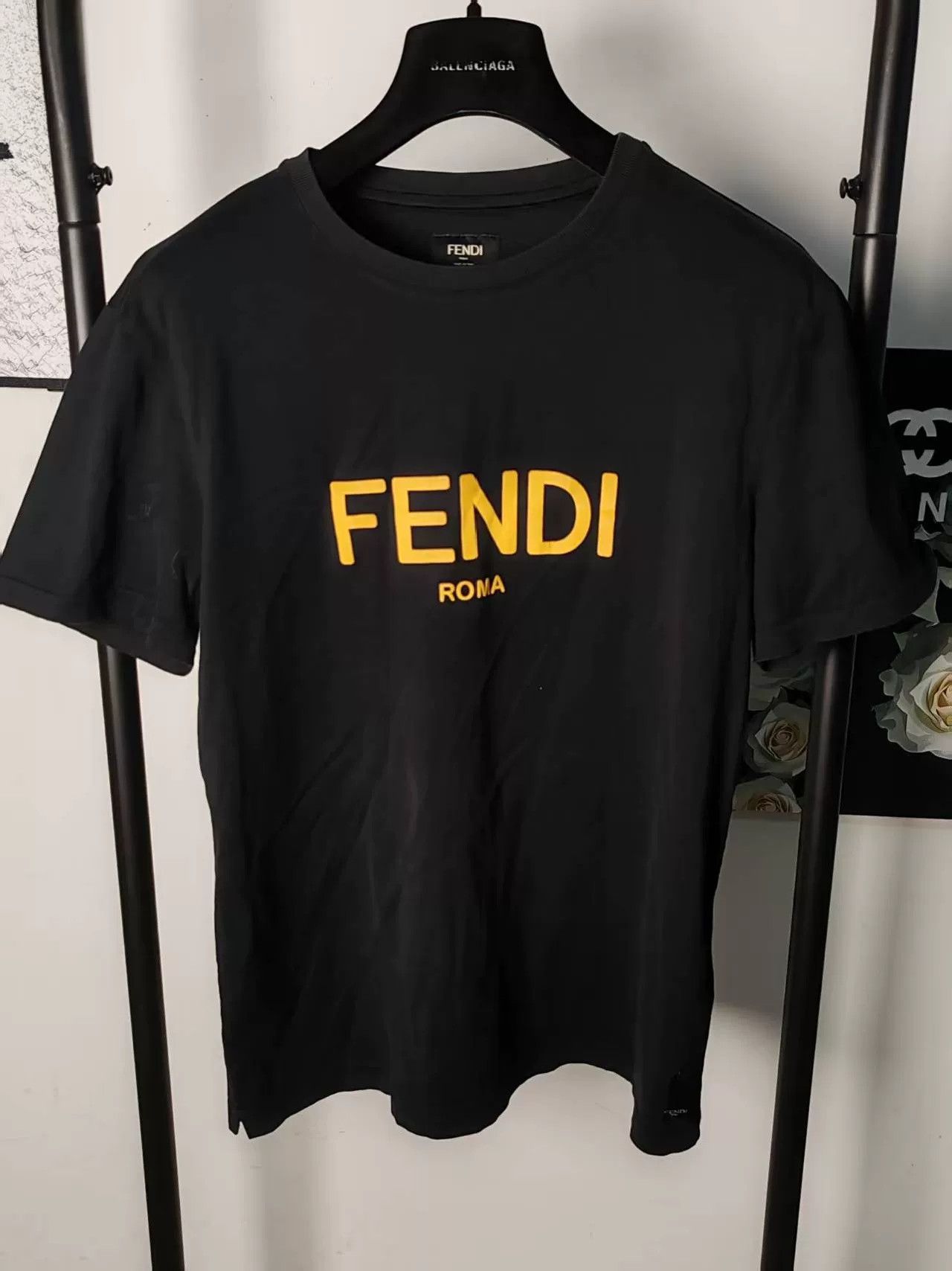 Fendi Fendi Logo Short Sleeve T-Shirt Size US M / EU 48-50 / 2 - 1 Thumbnail