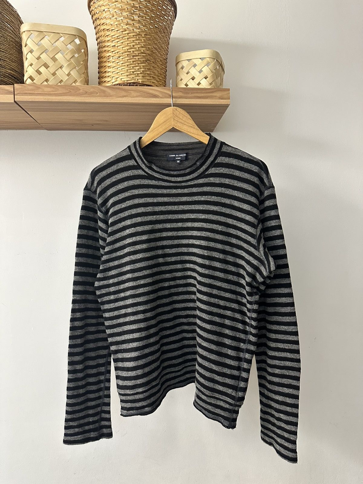 Comme des Garcons AW13 Comme des Garcons Stripes Mohair Sweater L/S Size US M / EU 48-50 / 2 - 2 Thumbnail