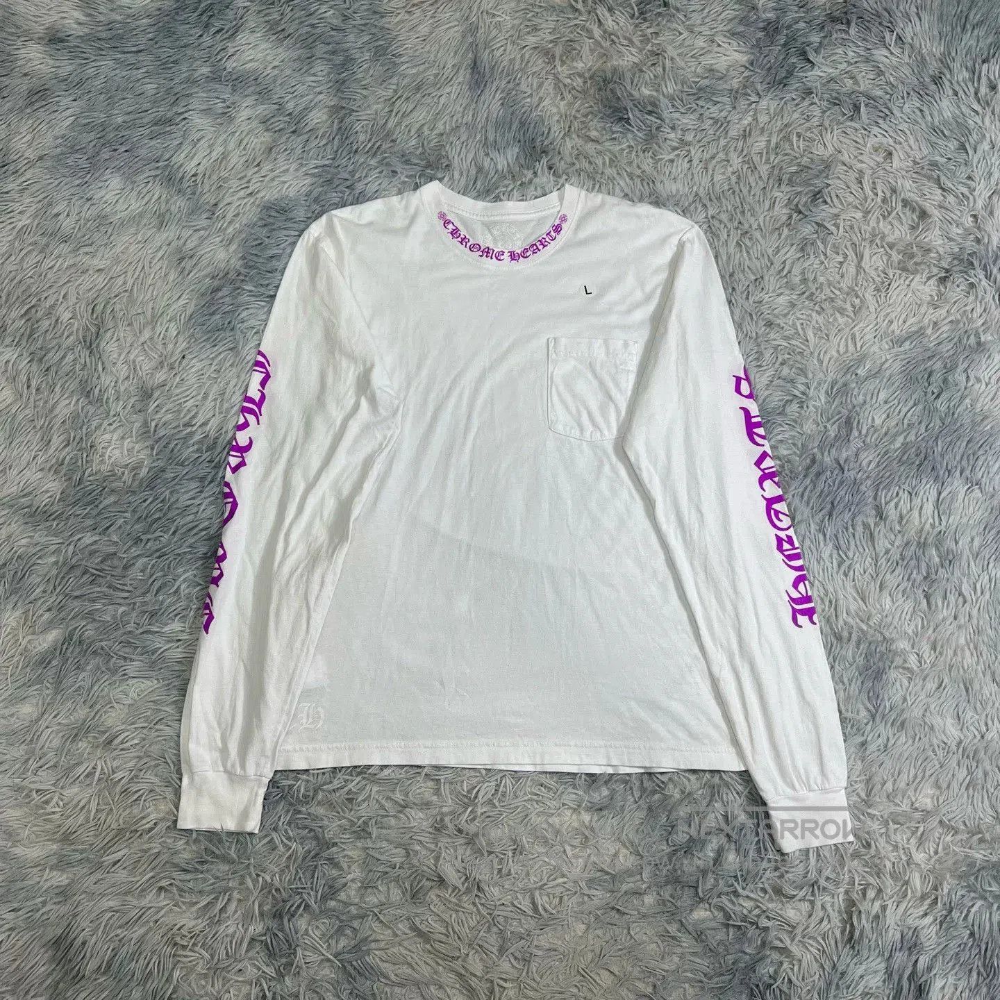 Chrome Hearts Chrome Hearts Purple Text Long. Size US L / EU 52-54 / 3 - 1 Thumbnail