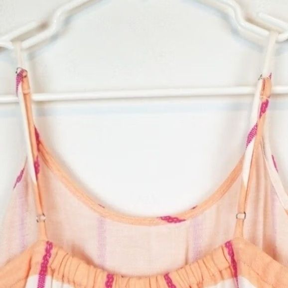 Lou & Grey Lou & Grey Romper Small White Pink Plaid Sleeveless Shorts Beach Womens Size 28" / US 6 / IT 42 - 6 Thumbnail