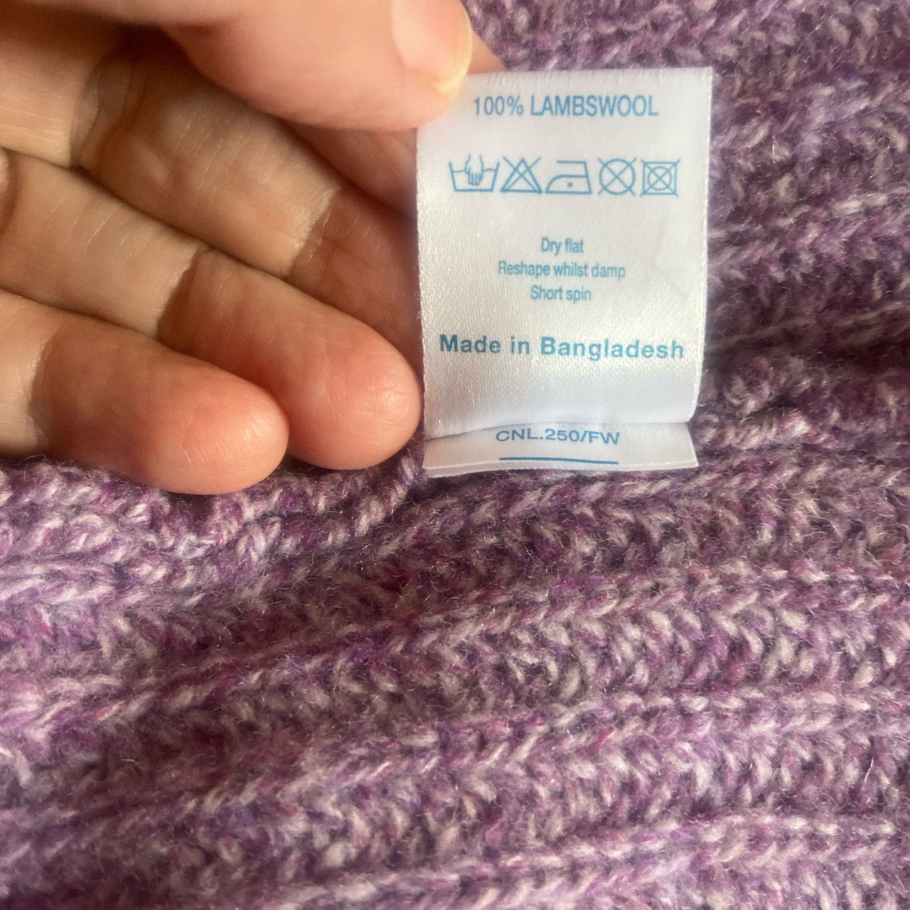 New Look True Vintage New Look purple turtleneck S14 100% lambswool Size L / US 10 / IT 46 - 2 Thumbnail