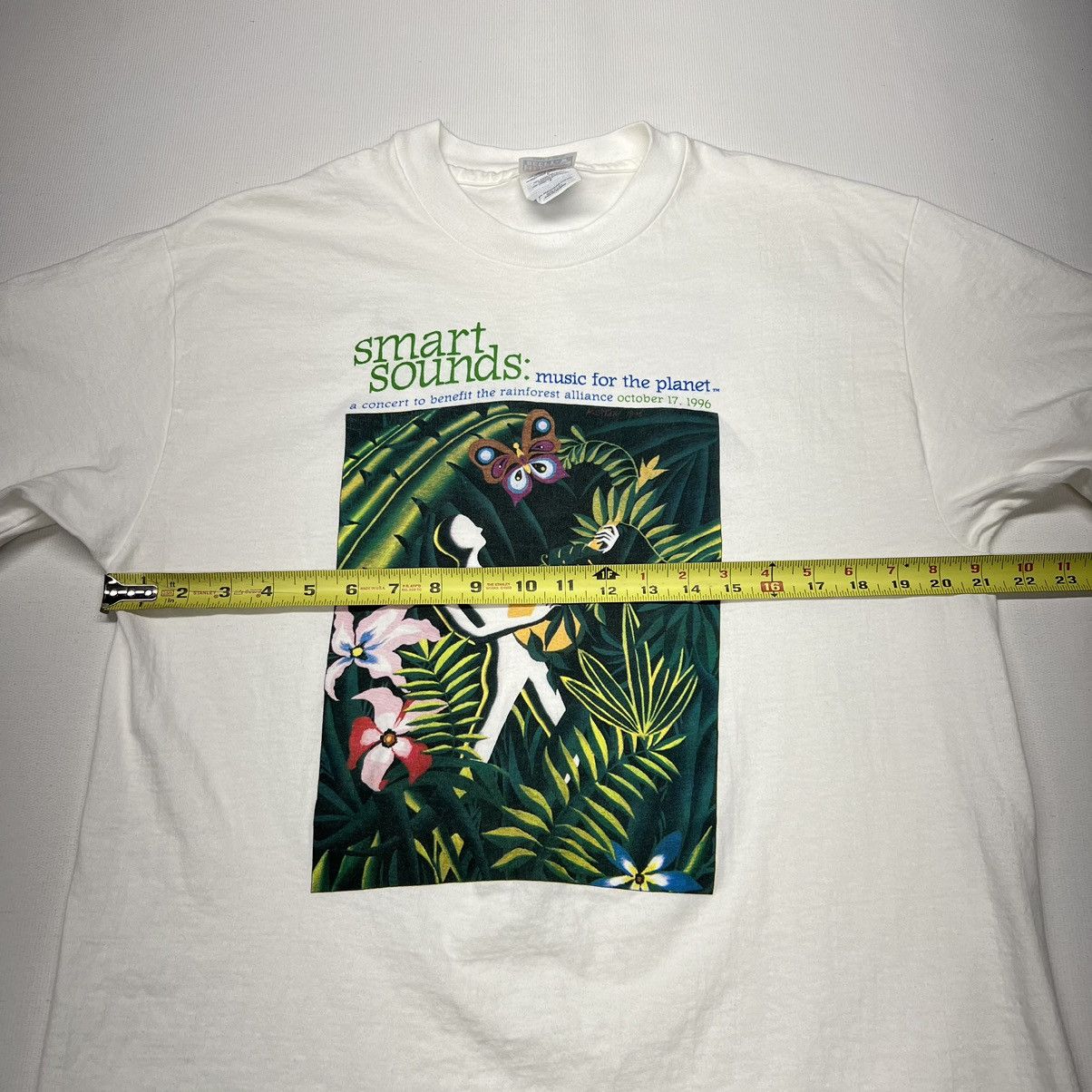 Vintage VTG Smart Sounds Tee Shirt White Rainforest Single Stitch Size US L / EU 52-54 / 3 - 17 Thumbnail