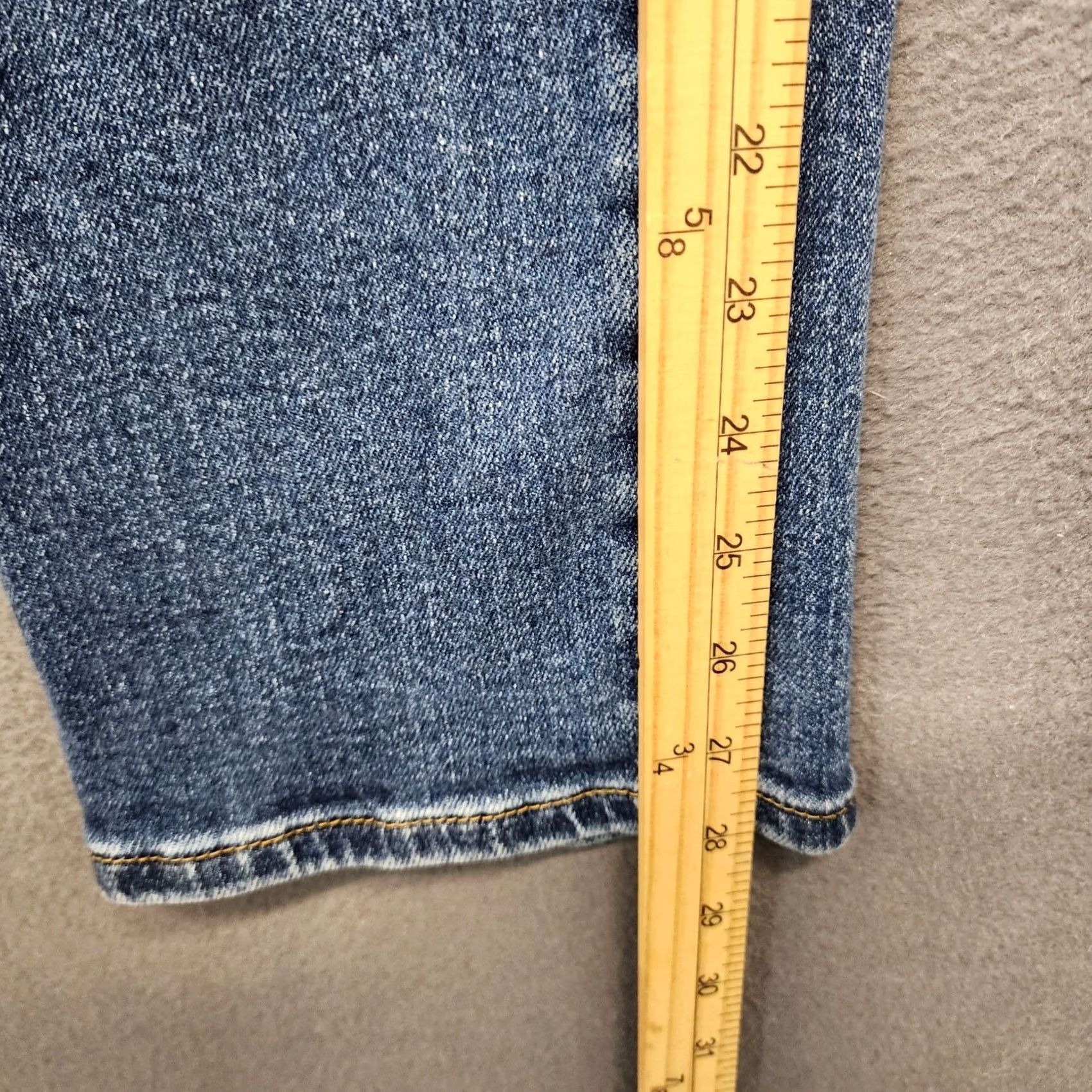 Denime Judy Blue Jeans Womens 9/29 Blue Stretch Straight Leg Mid Rise Denim Boutique Jeans 29 Regular Womens Size 29" - 6 Thumbnail