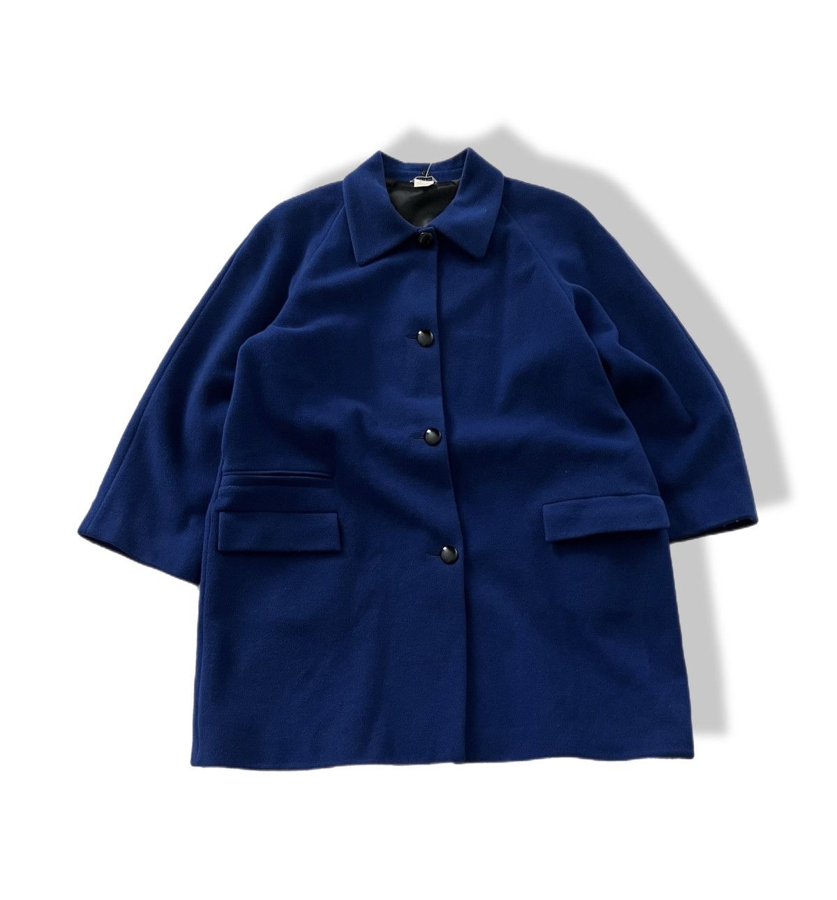 Versace Versace Coat Jacket Made in Italy Blue Wool 1990s Size US L / EU 52-54 / 3 - 1 Thumbnail