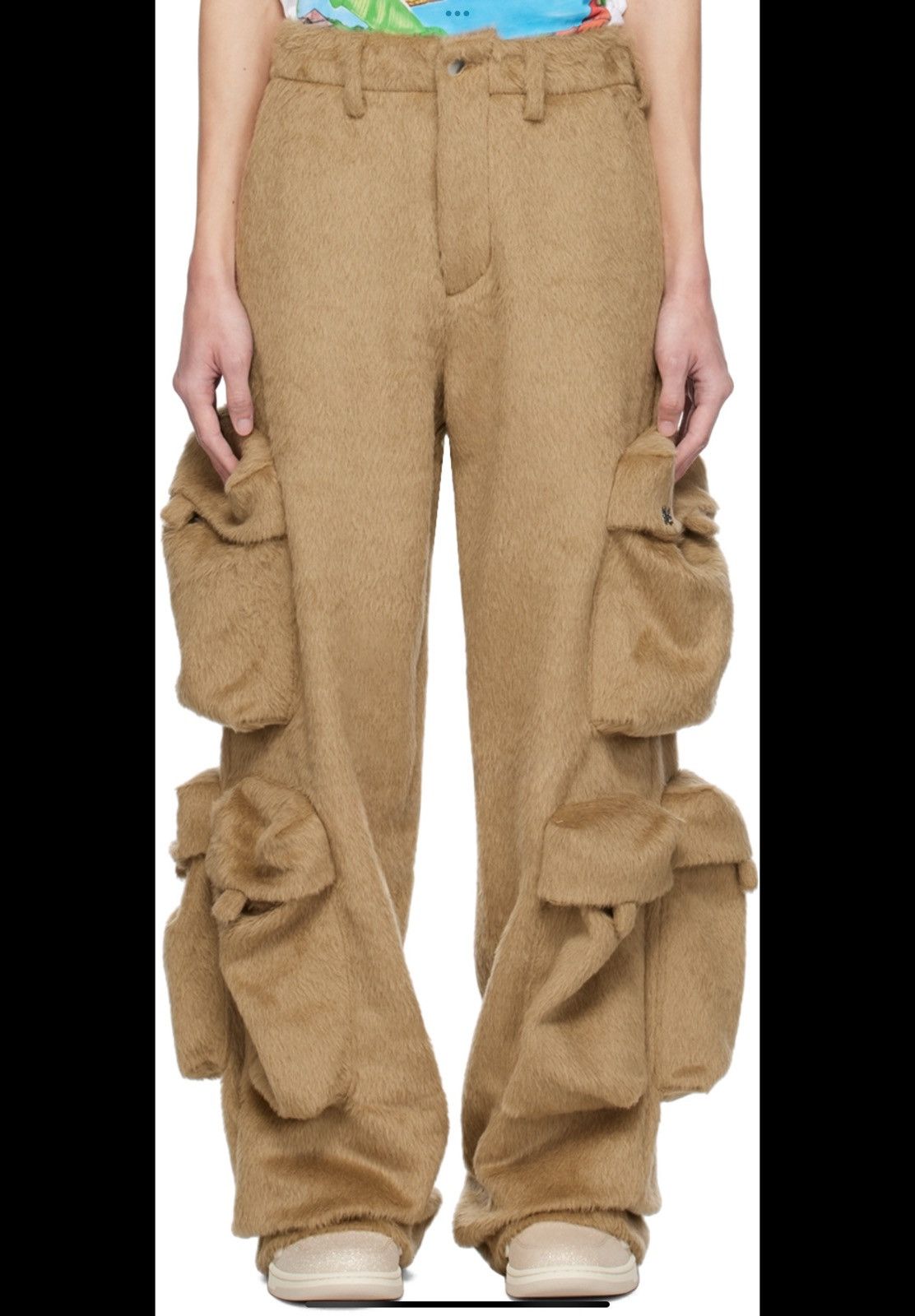 Amiri Amiri Beige Oversized Cargo Pants Size US 34 / EU 50 - 3 Thumbnail