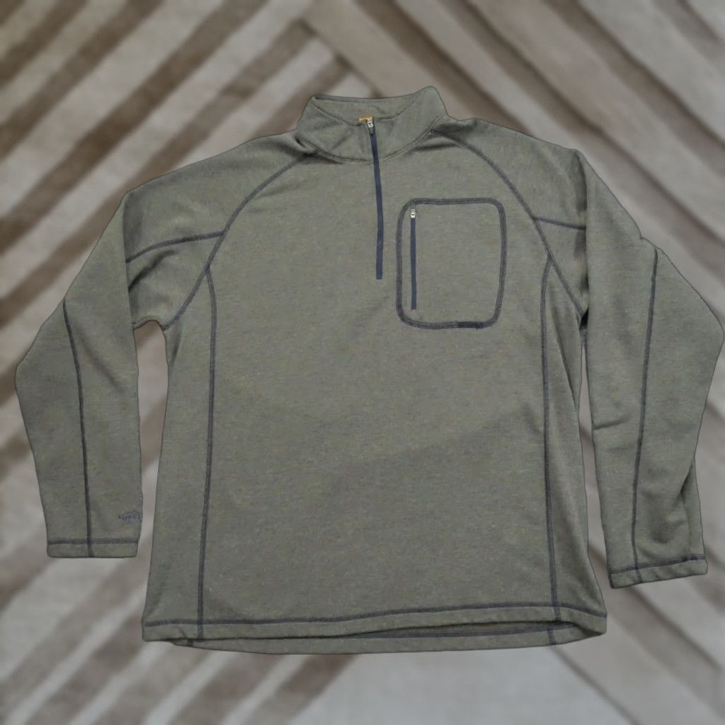 Orvis Orvis Sweatshirt Mens Large Grey Quarter Zip Fleece Pocket Outdoors Size US L / EU 52-54 / 3 - 1 Thumbnail