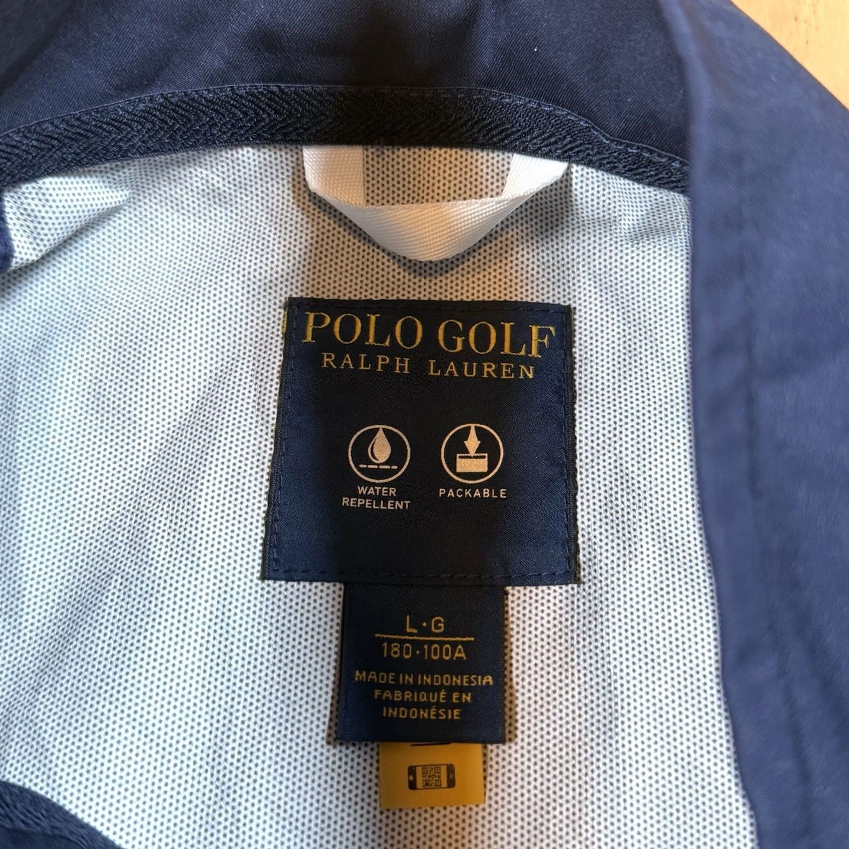 Ralph Lauren Polo Ralph Lauren Windbreaker Jacket Mens L Full Zip LPGA Water Repell Golf Nylon Blue Size US L / EU 52-54 / 3 - 5 Thumbnail