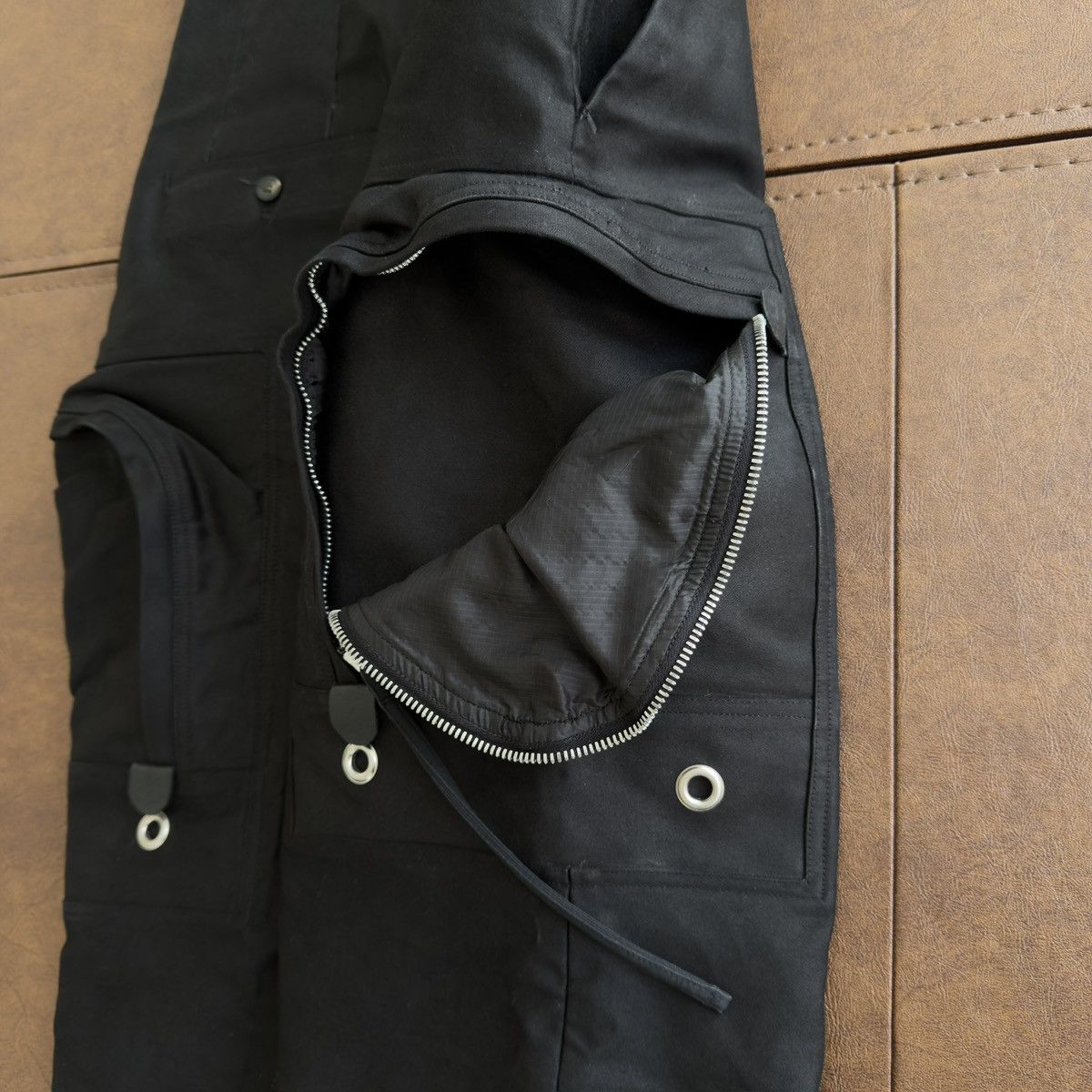 Rick Owens FW2018 "Sisyphus" Cotton Moleskin Cargo Cropped Pants Size US 30 / EU 46 - 6 Thumbnail