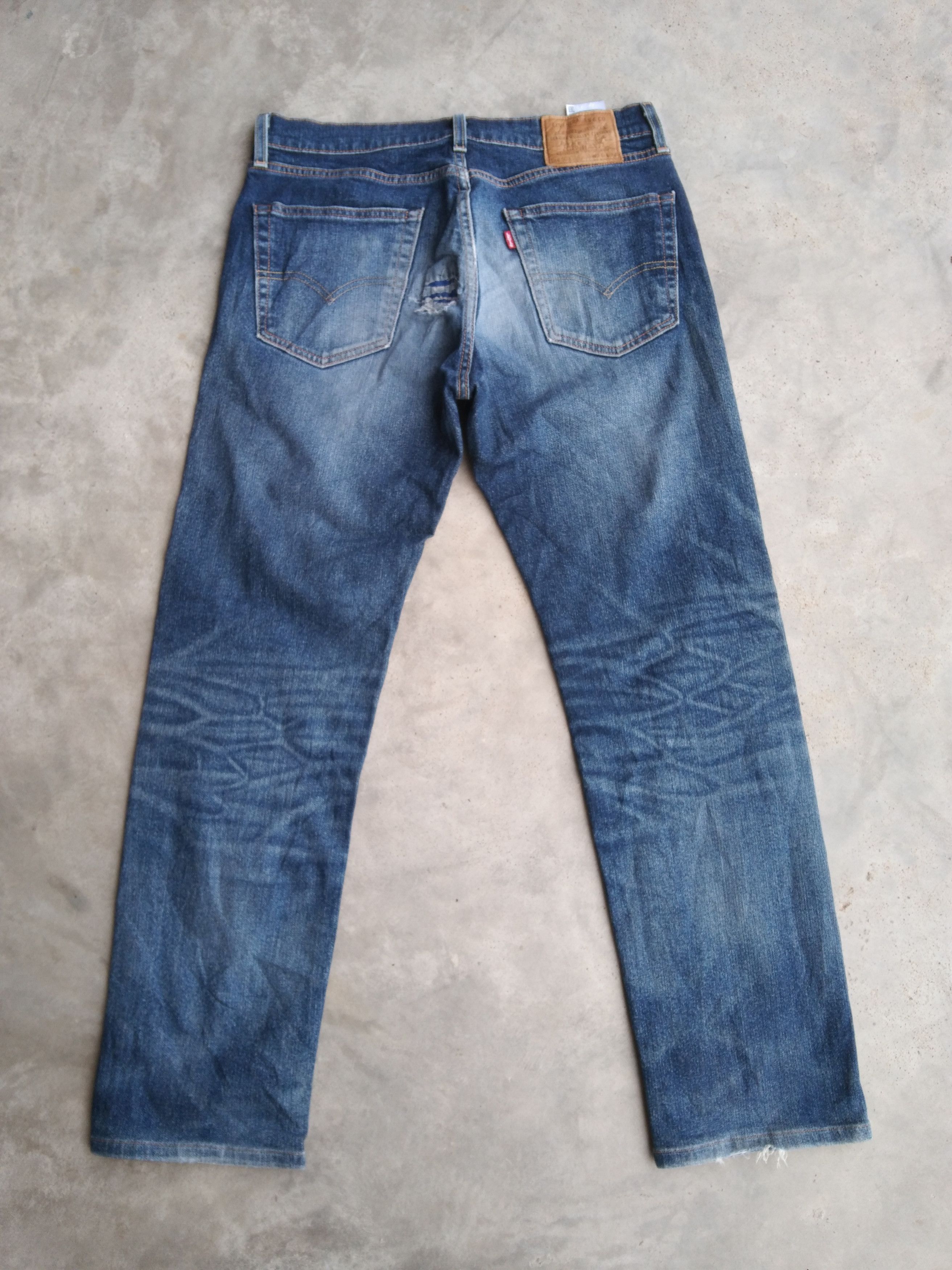 Levi's Vintage Levi's Jeans 505 Big E Distressed Denim 31x30 Size US 31 - 2 Thumbnail