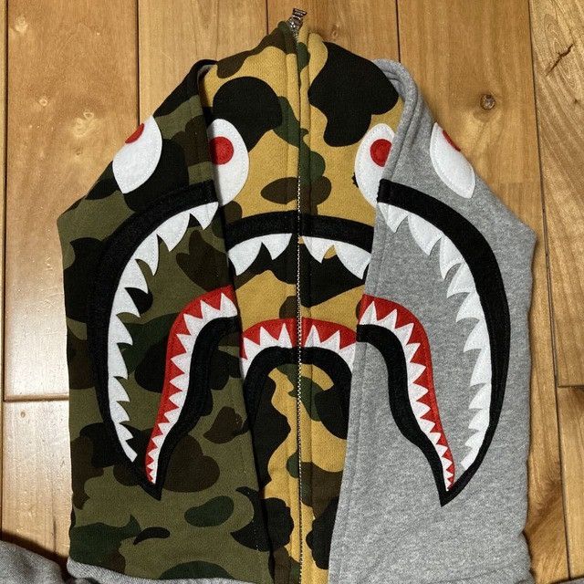 Bape BAPE CAMO Double Shark Full Zip Hoodie a bathing ape Size US L / EU 52-54 / 3 - 3 Thumbnail